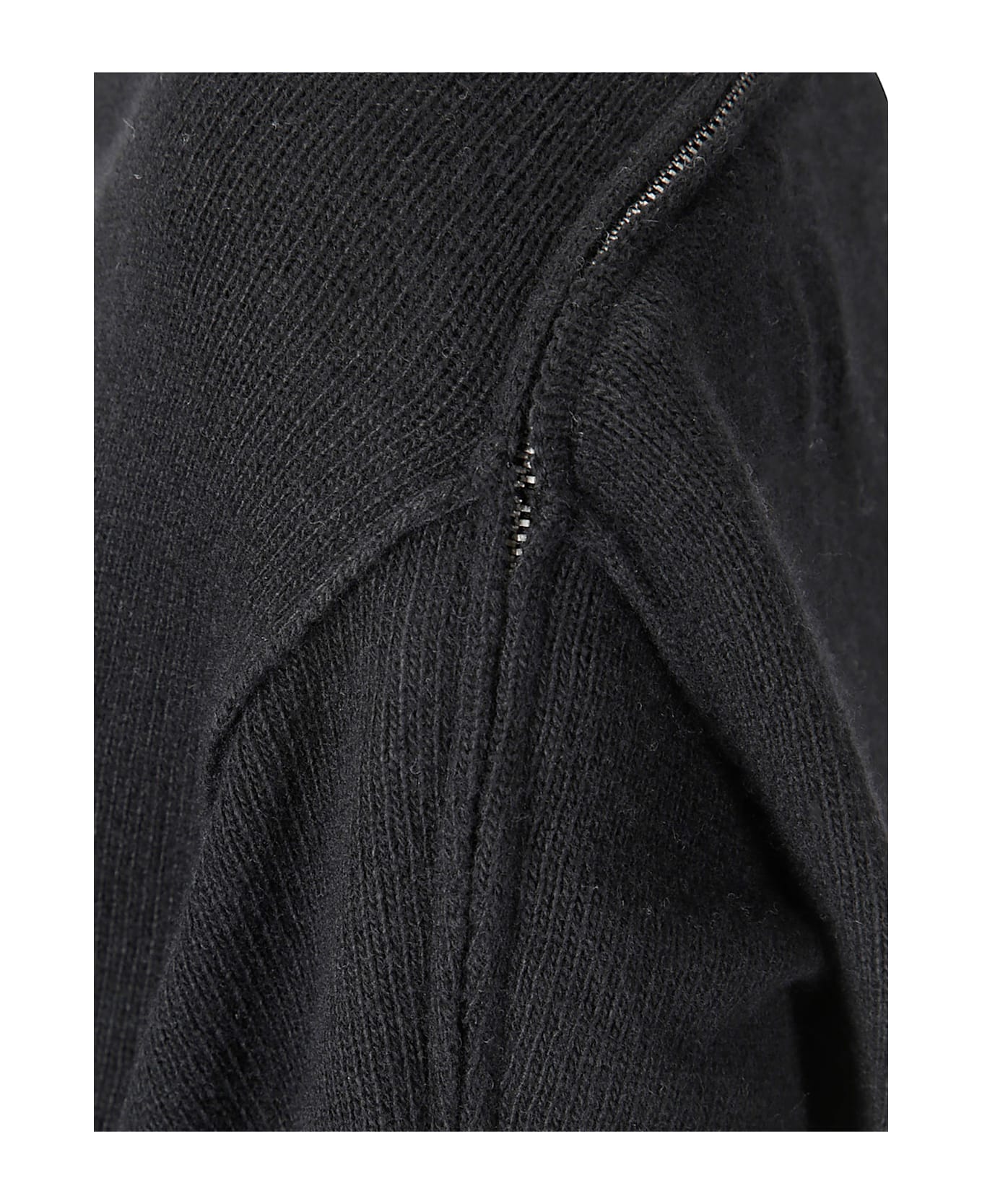 Stefano Mortari Pull Collo Alto Con Dettaglio Zip - BLACK