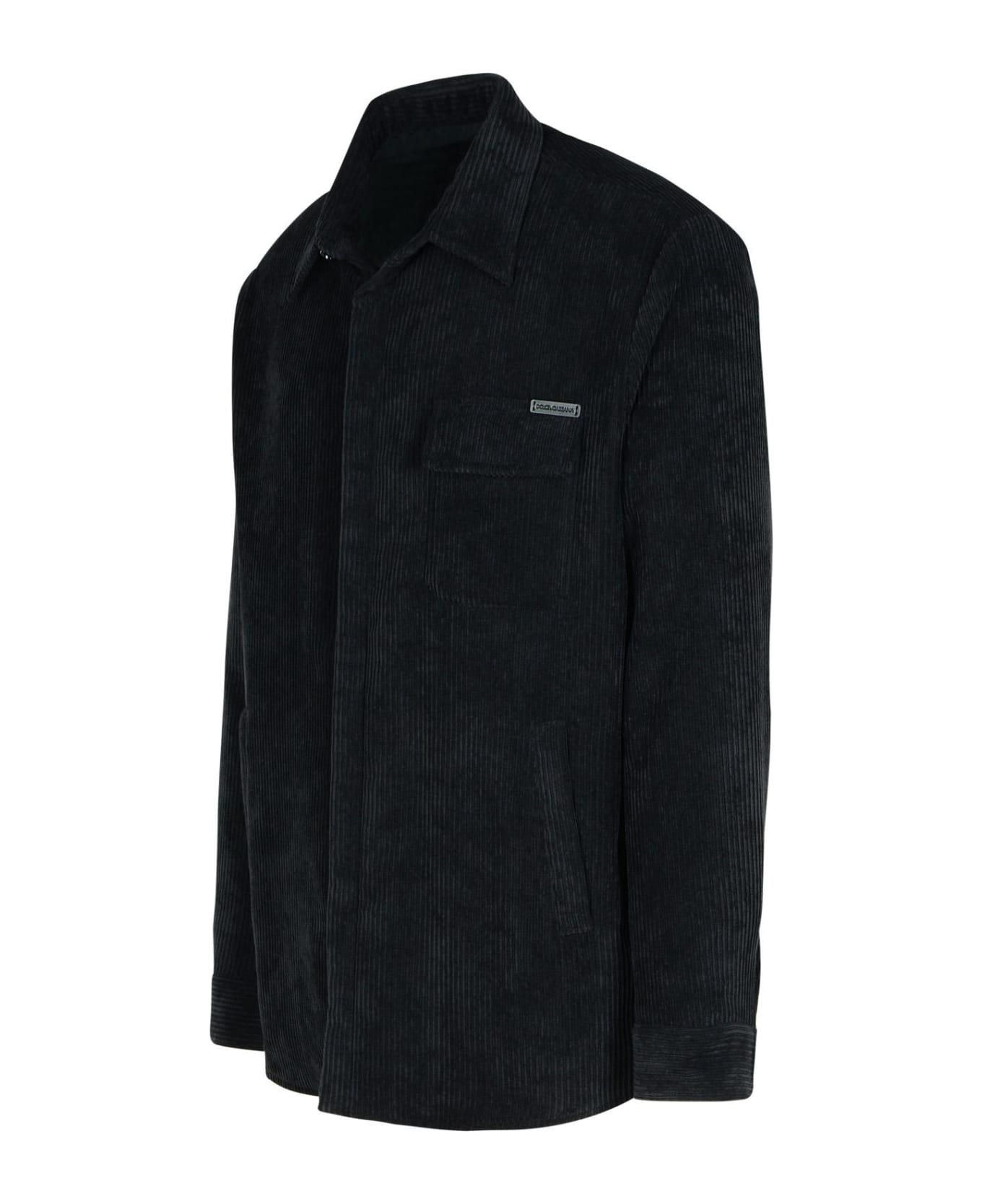 Dolce & Gabbana Black Polyester Blend Shirt - Black