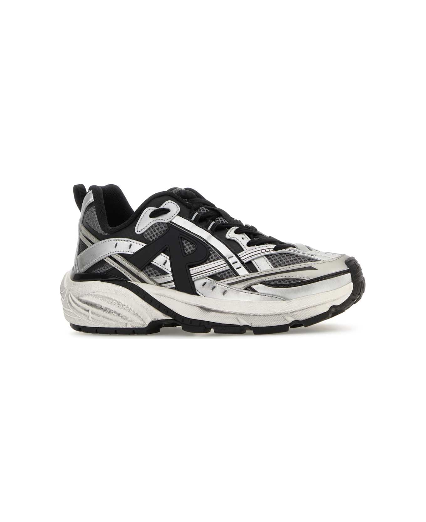 REPRESENT Multicolor Mesh And Rubber Storm Runner Sneakers - SILVER/BLACK