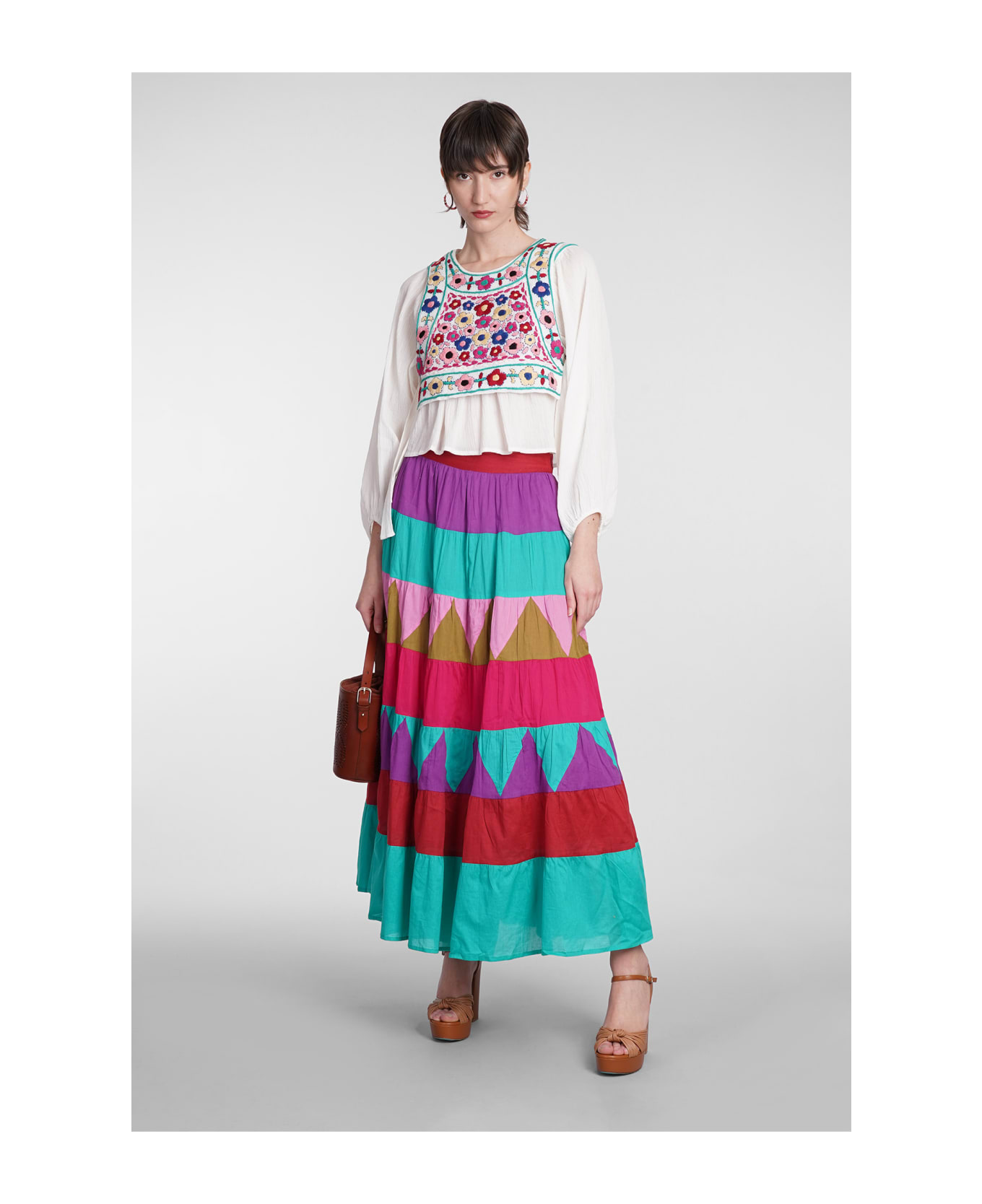 Antik Batik Perrine Skirt In Multicolor Cotton - multicolor