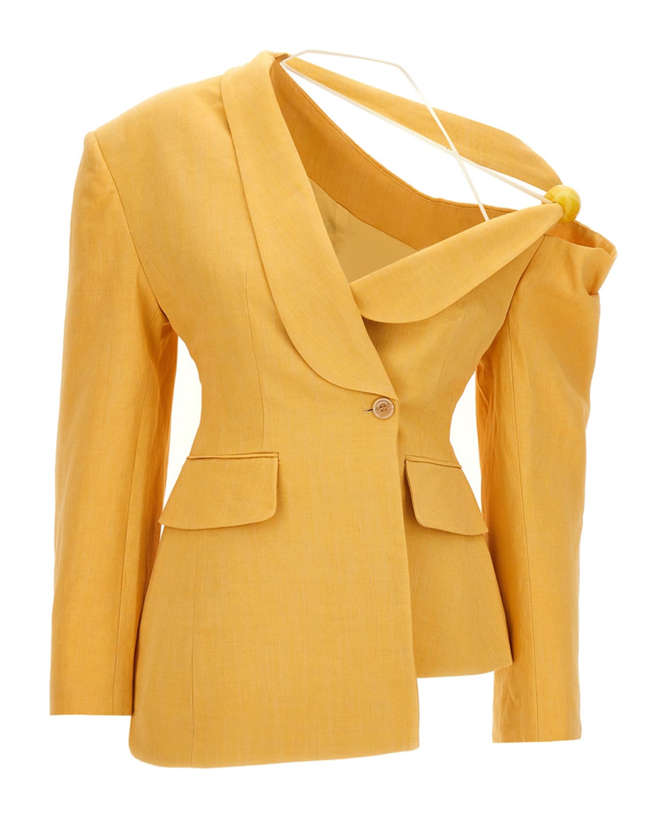 Jacquemus 'baska' Blazer Jacket - Yellow