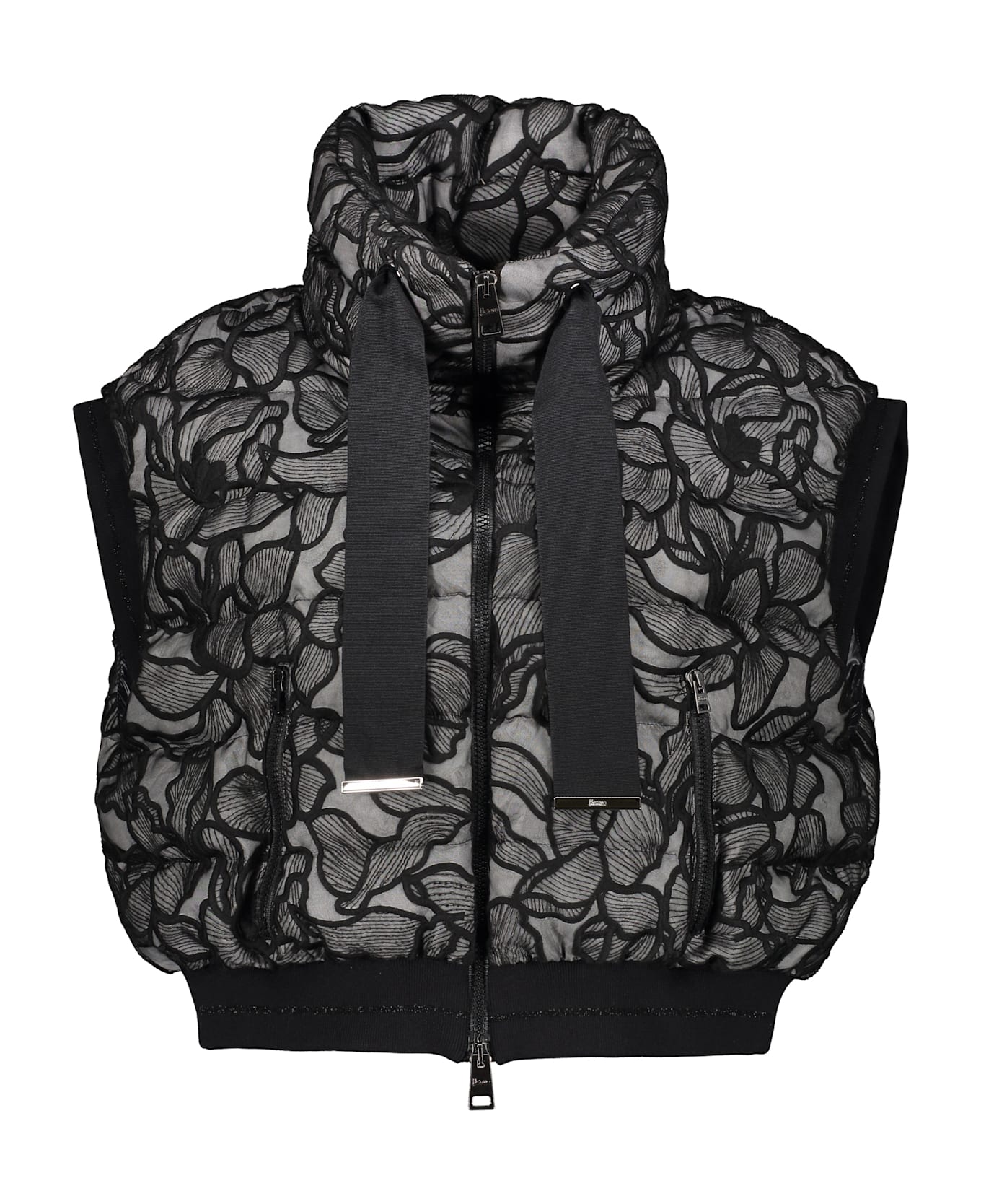 Herno Modern Sleeveless Hoodie - black