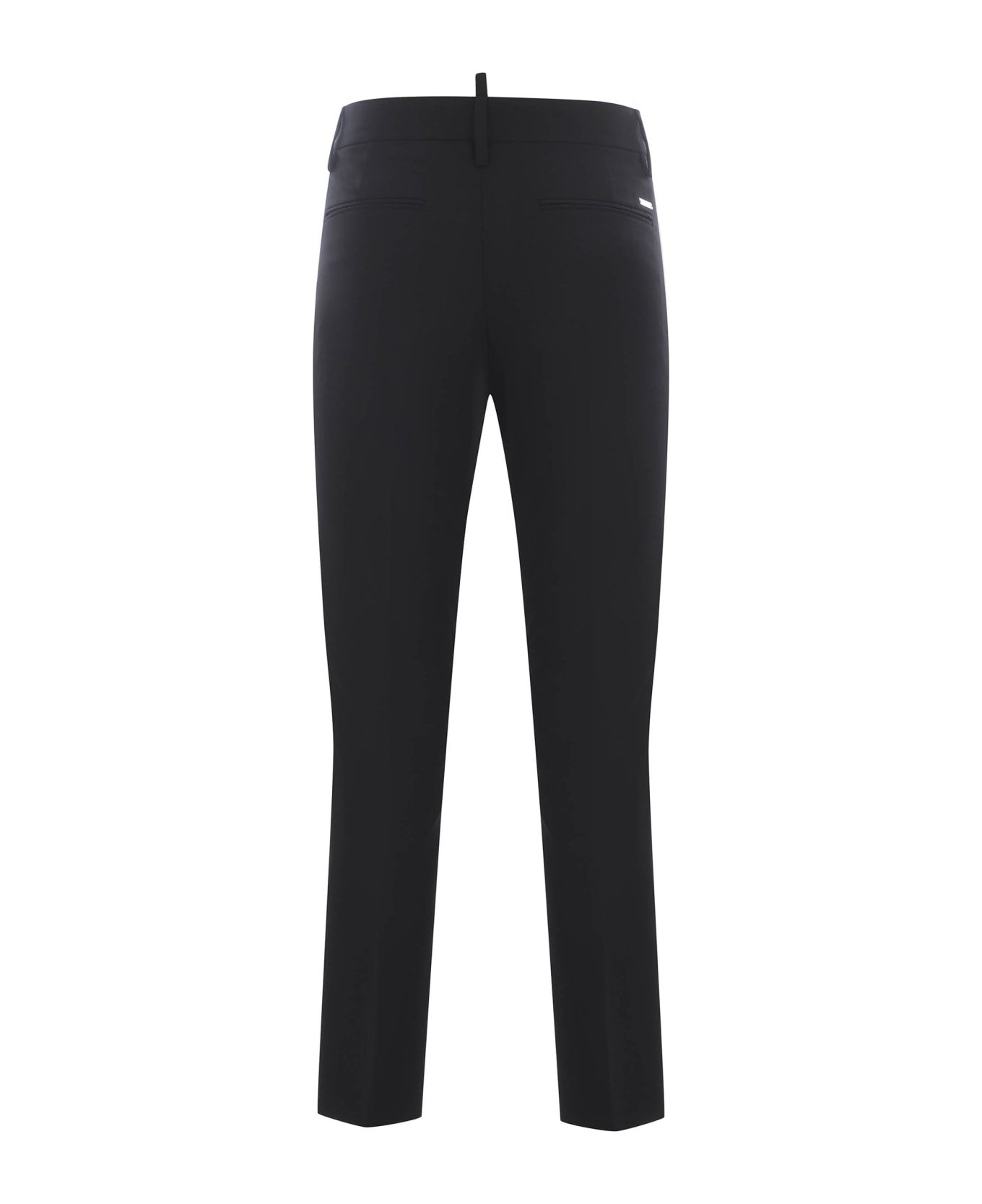 Dsquared2 Trousers In Virgin Wool Blend - Nero