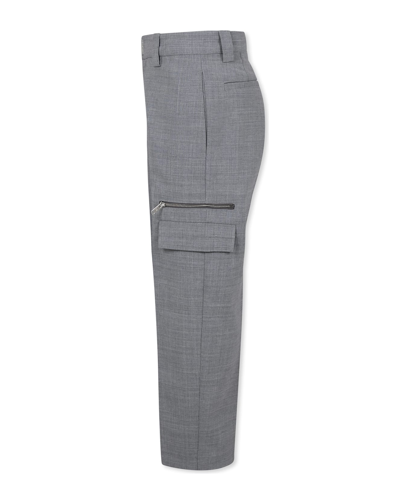 Givenchy Grey Trousers For Boy With Logo - Grey