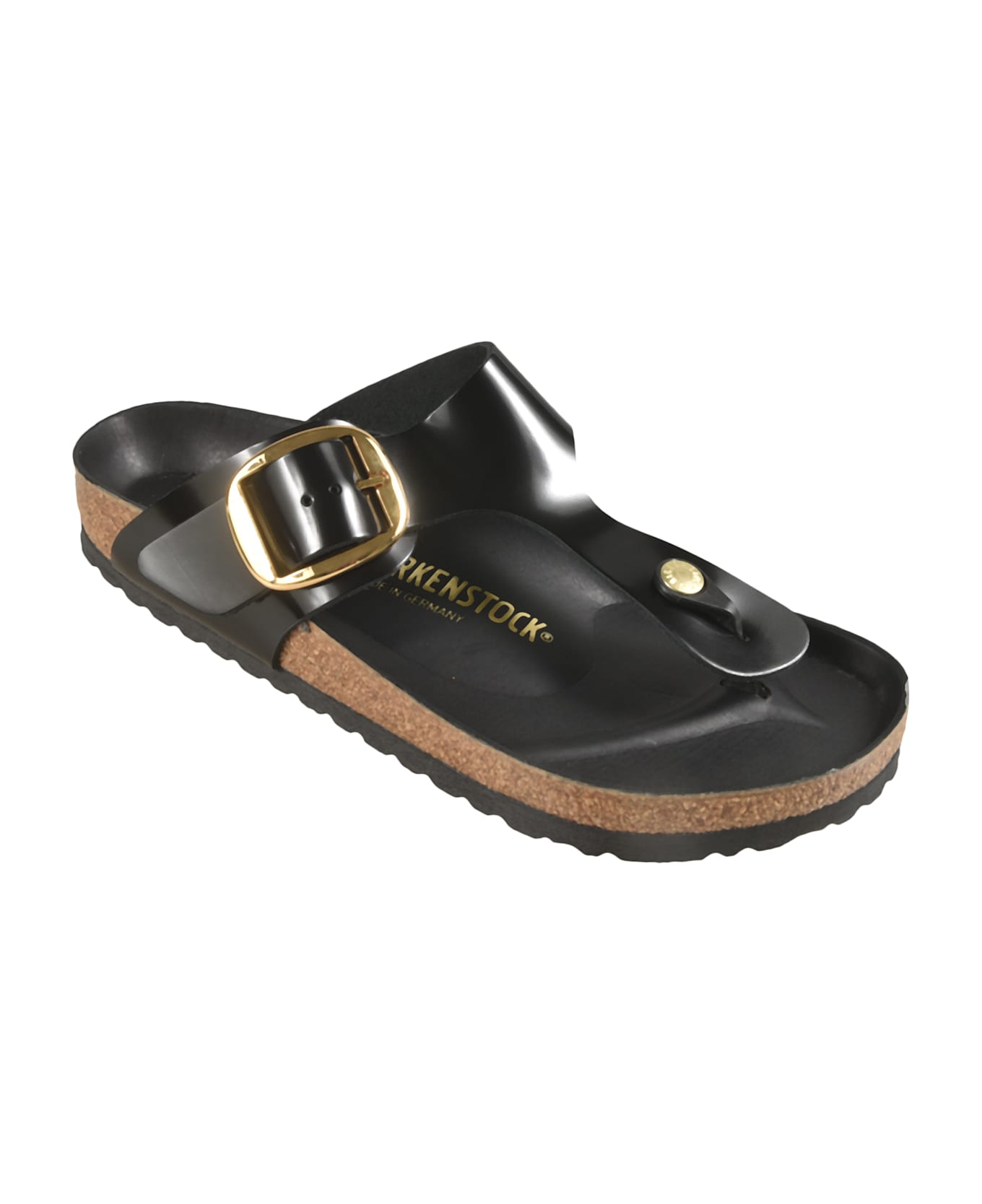 Birkenstock Gizeh Big Buckle Sandals - High-shine Black