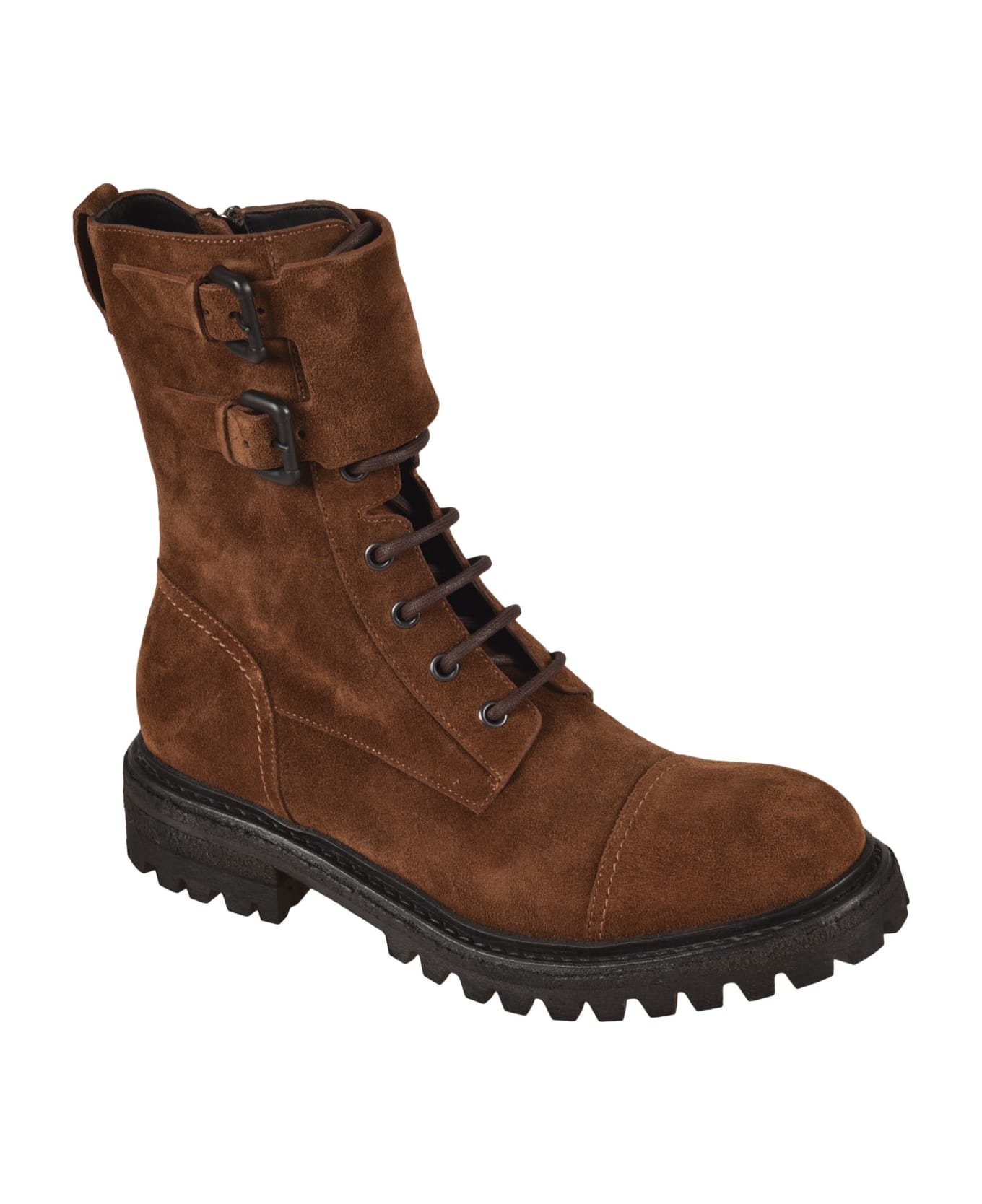 Del Carlo Take Kaleido Lace-up Boots - Brown