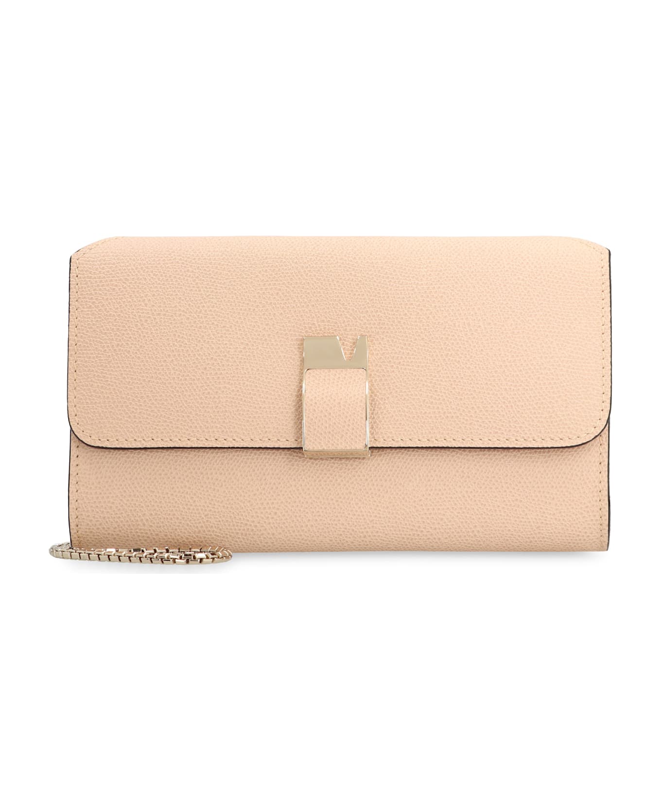 Valextra Nolo Leather Clutch - Pale pink