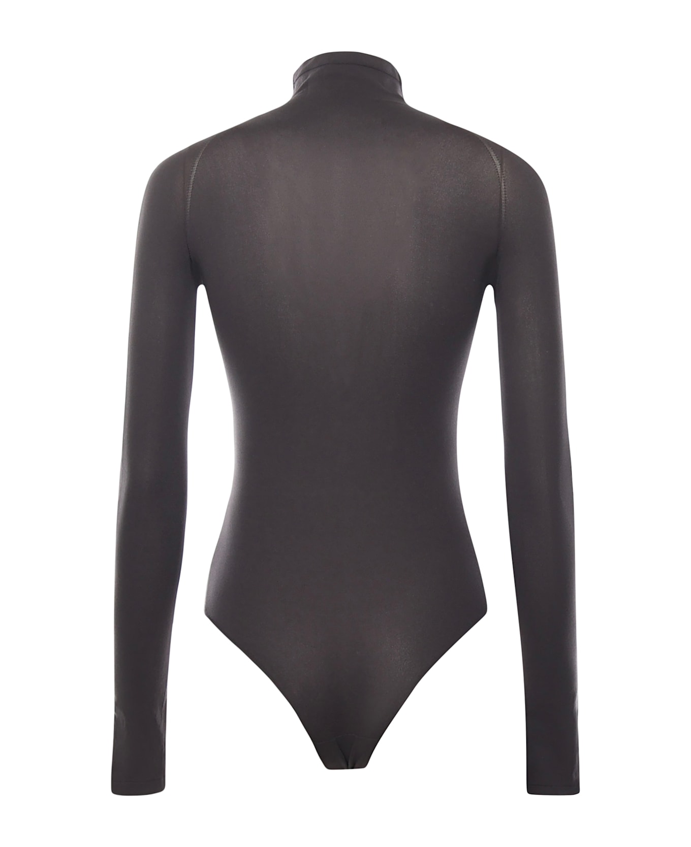 Alaia High-neck Second Skin Bodysuit - Grey