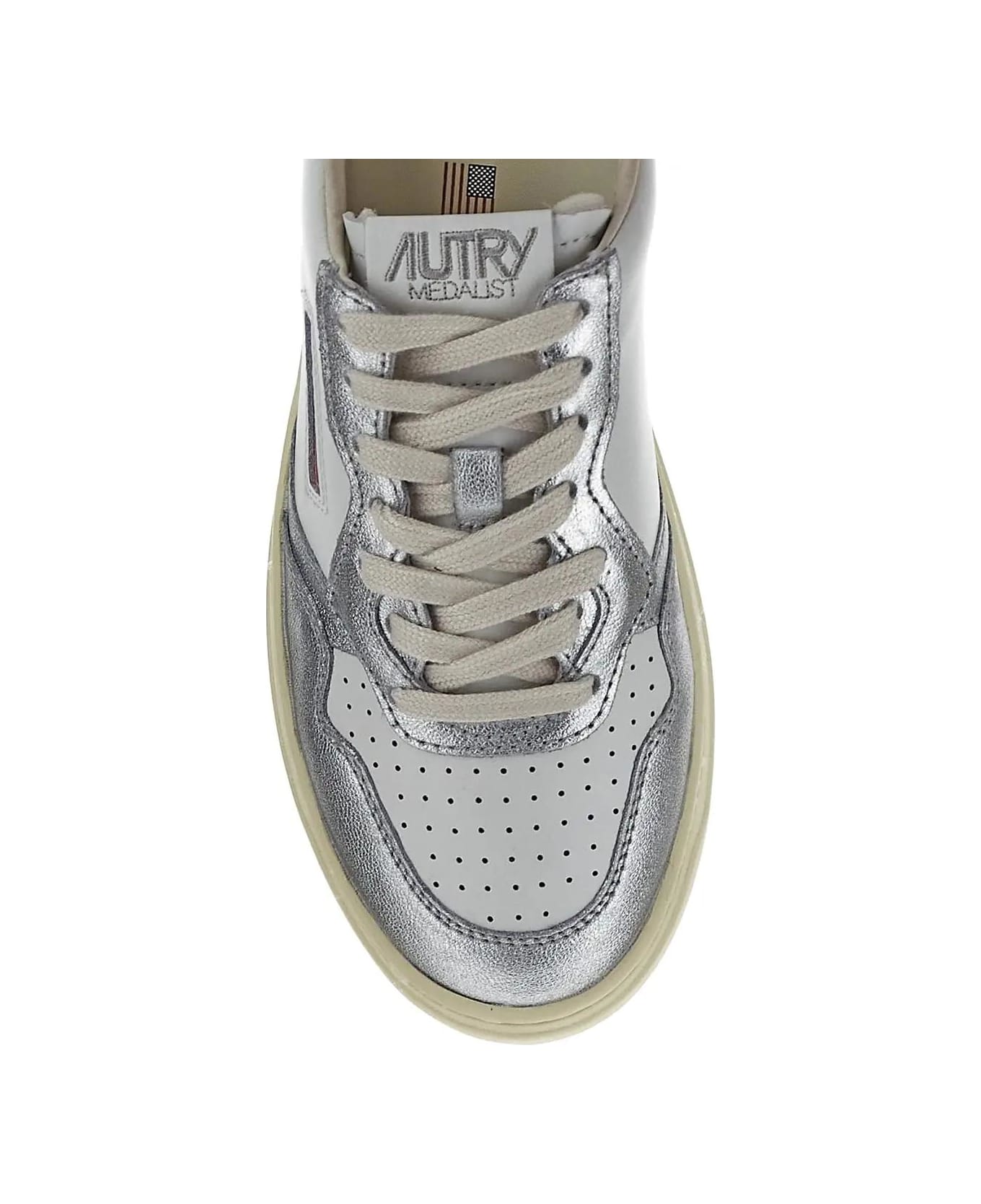 Autry Mule Low Sneakers - Silver
