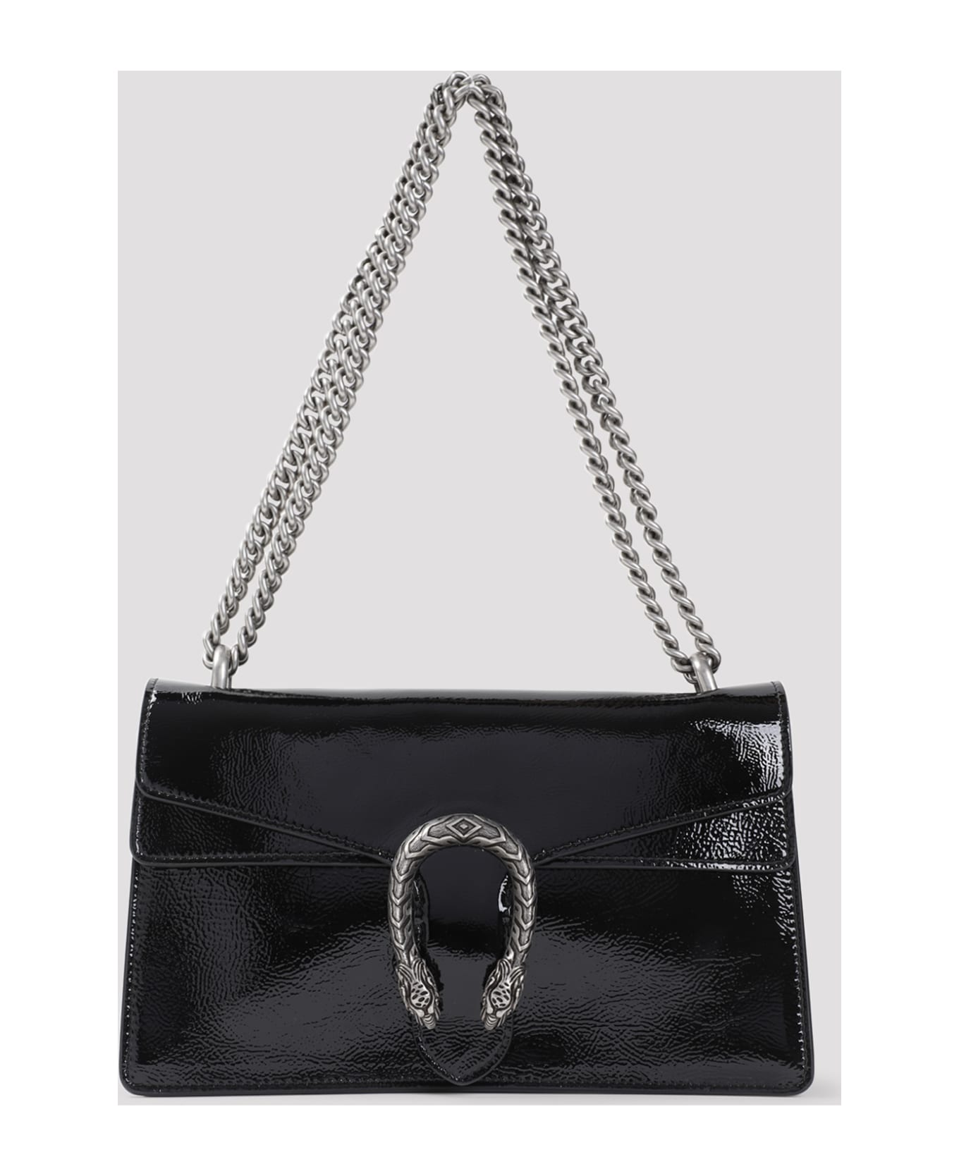 Gucci Black Leather Small Dionysus Shoulder Bag - NERO