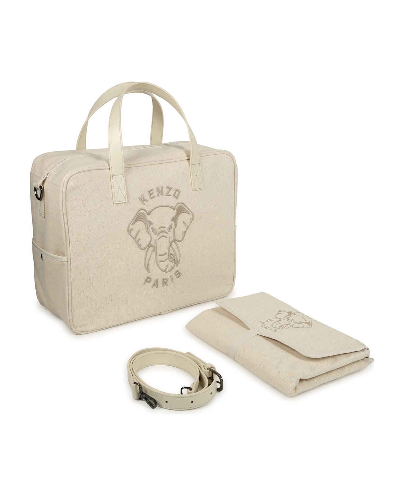 Kenzo Kids Embroidered Changing Bag - Beige