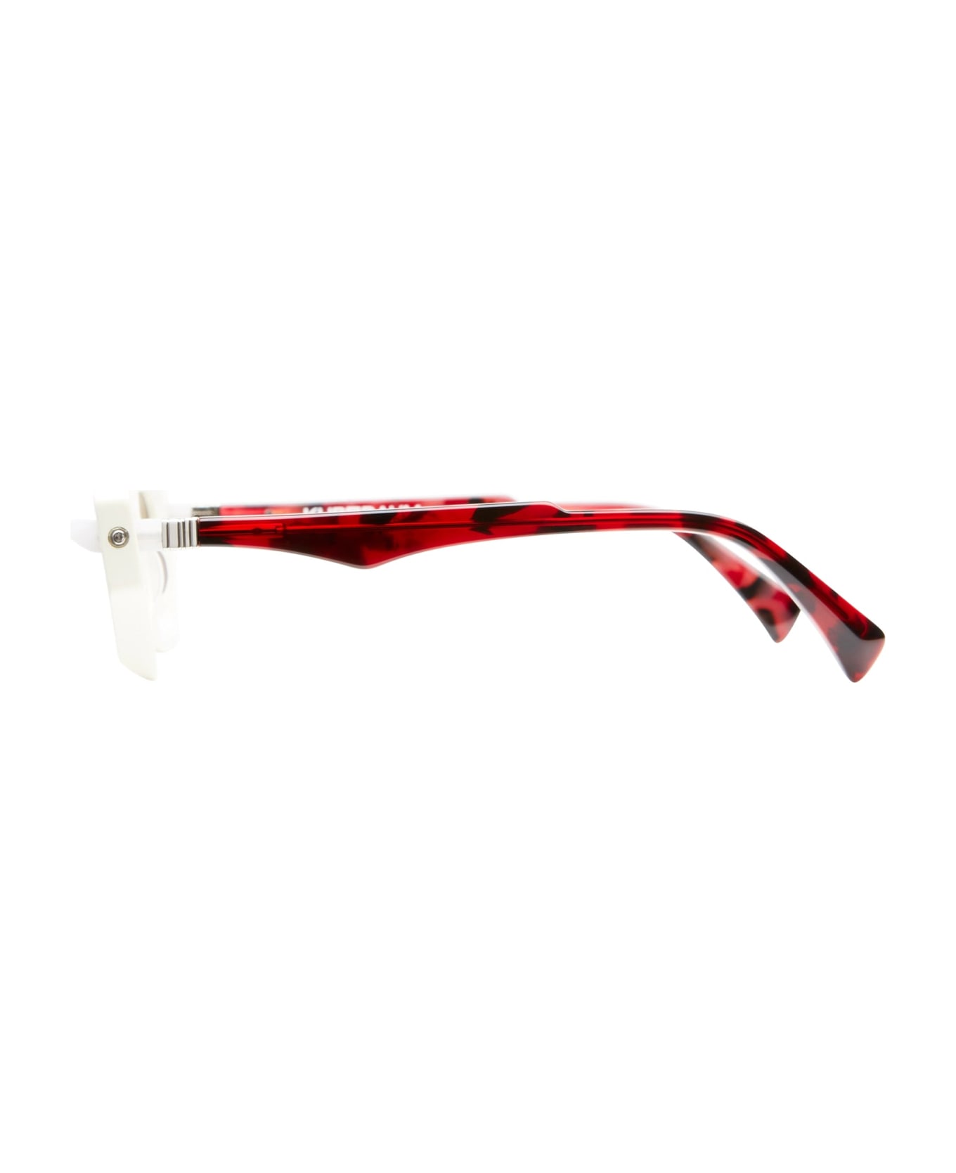 Kuboraum Mask Q6 - Ivory Sunglasses - ivory/red