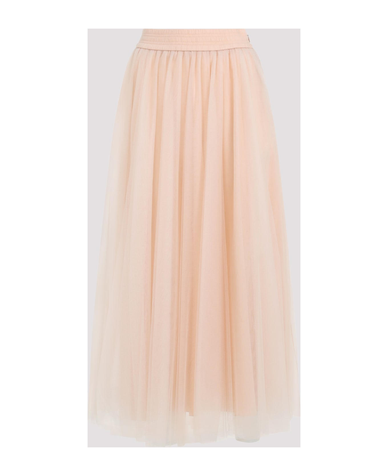 Fabiana Filippi Tulle Midi Skirt - Cipria