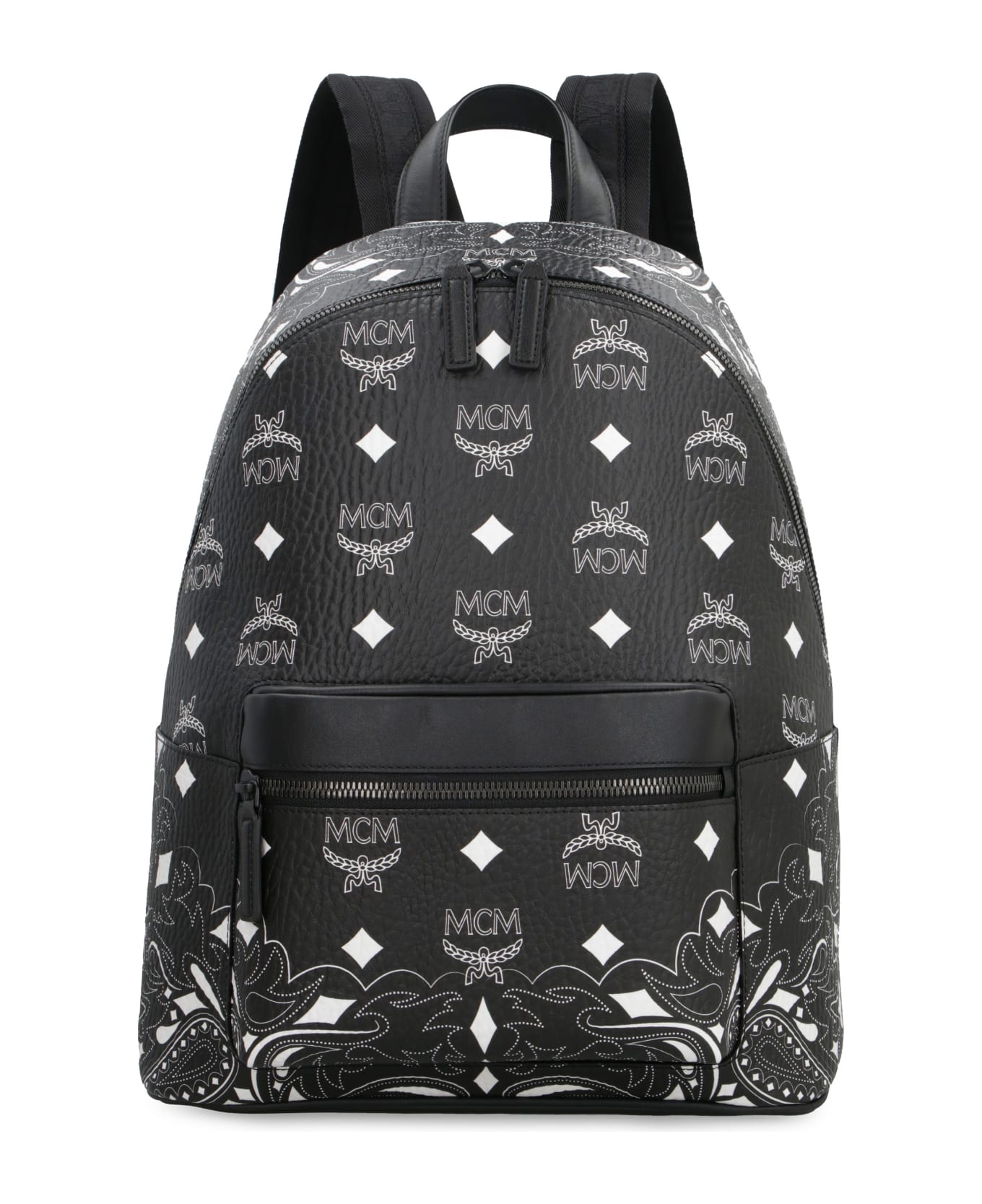 MCM Stark Faux Leather Backpack - black バックパック