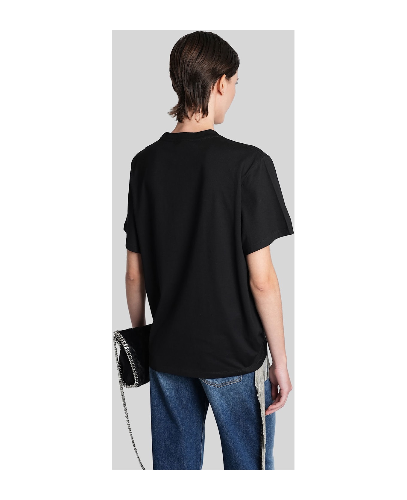 Stella McCartney T-shirt In Black Cotton - black