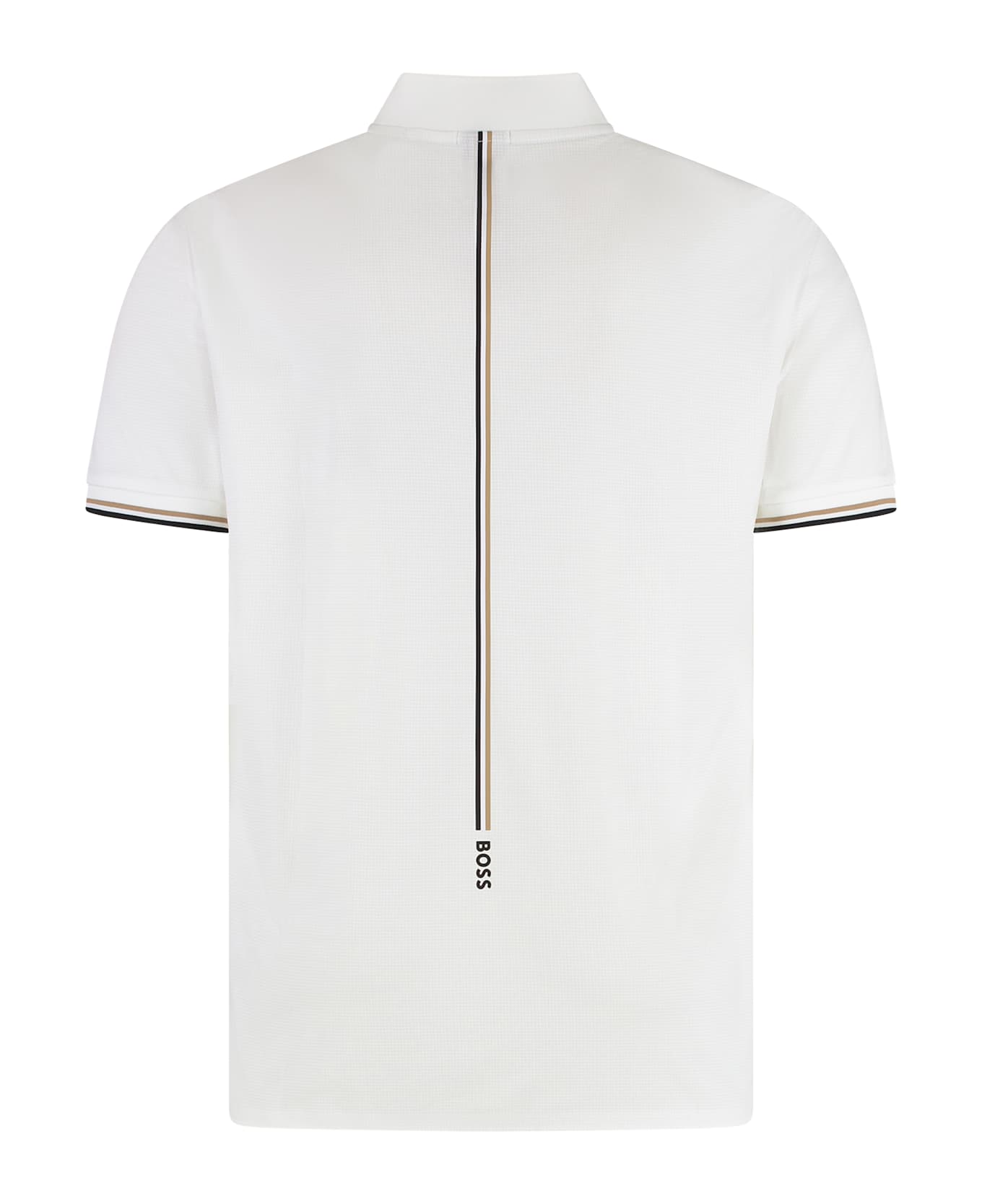 Hugo Boss Technical Fabric Polo Shirt - White