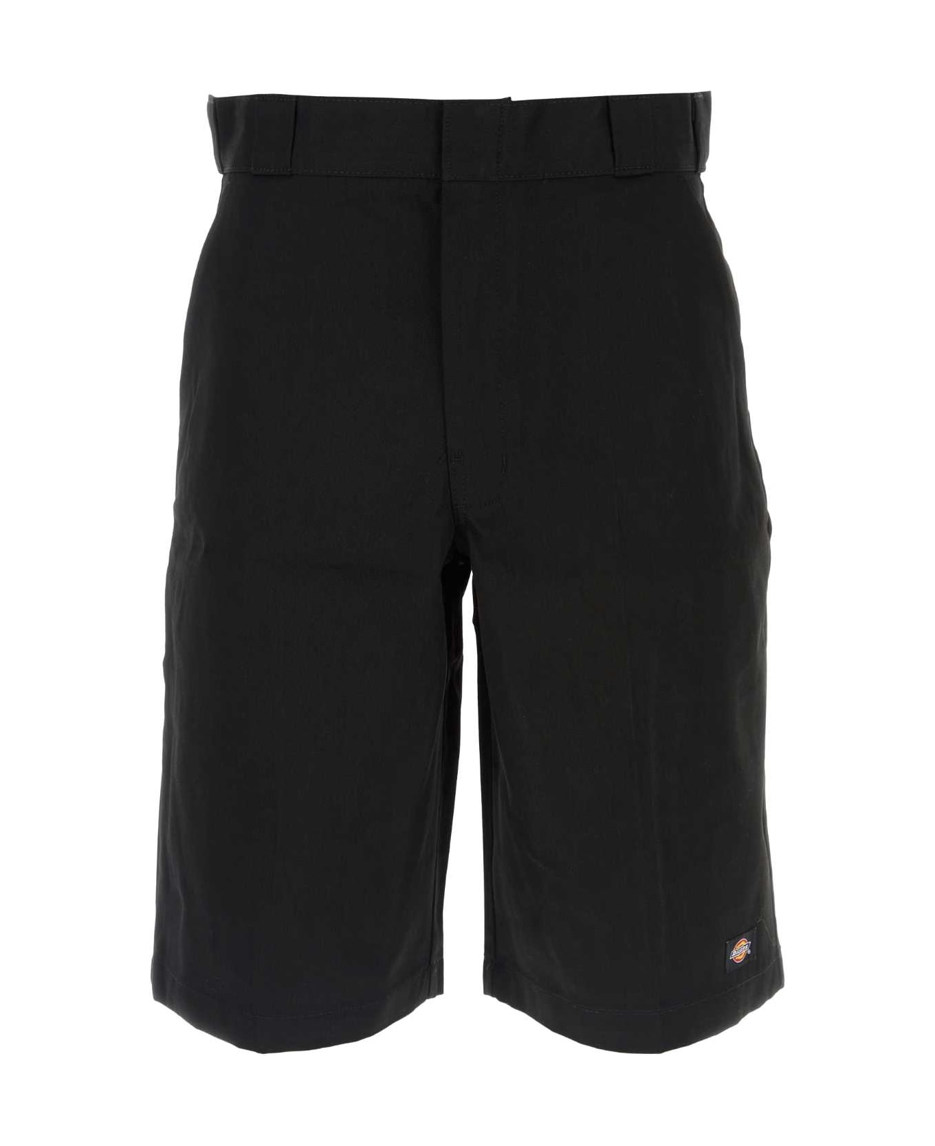 Dickies Black Polyester Blend Bermuda Shorts - BLACK