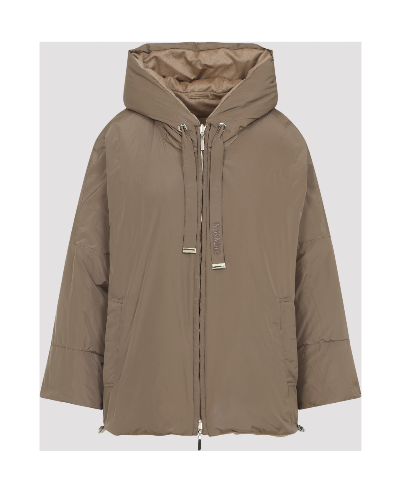 Max Mara The Cube Desiderio Camel Padded Jacket - Cammello