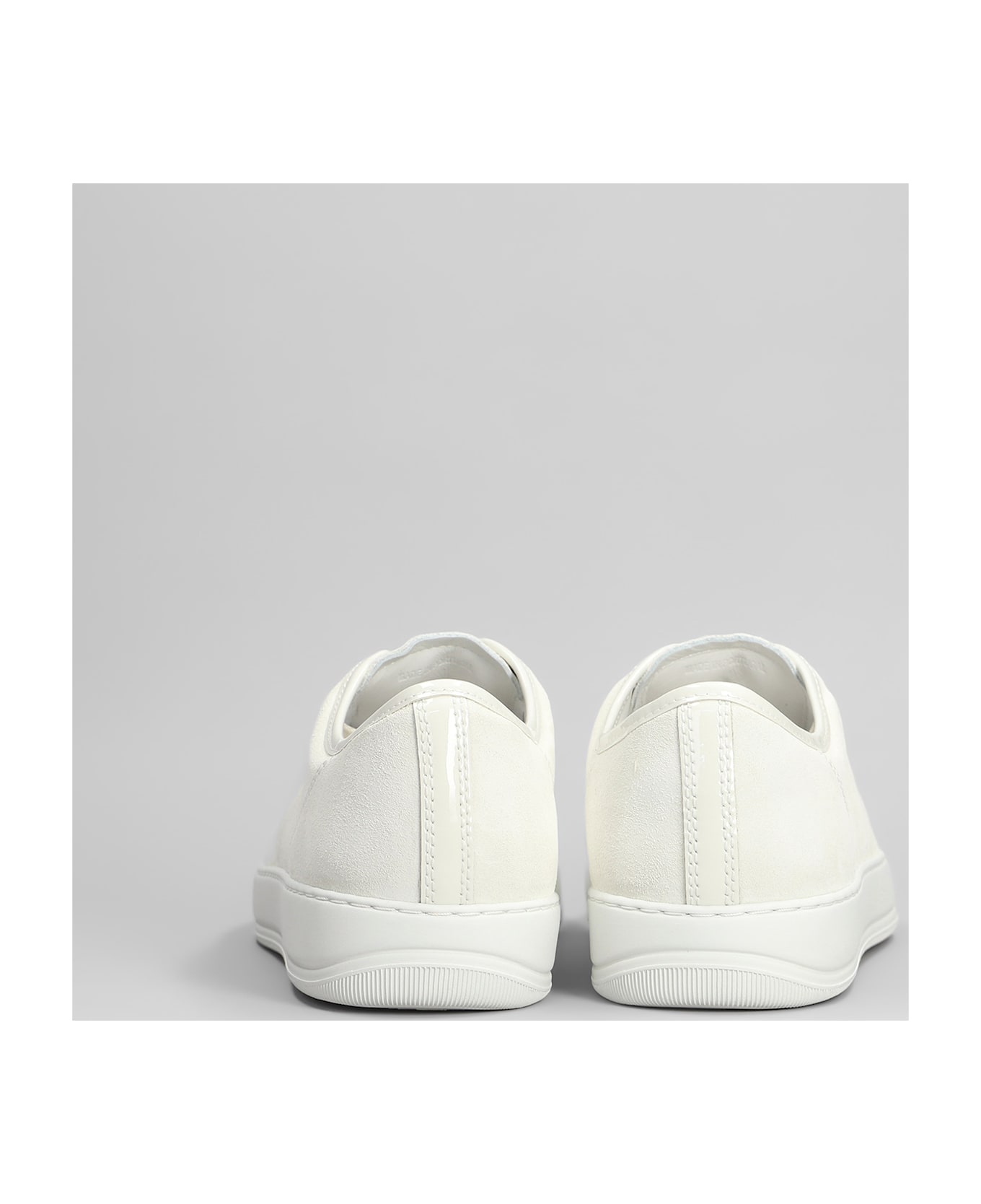Lanvin Dbb1 Sneakers In White Suede - white