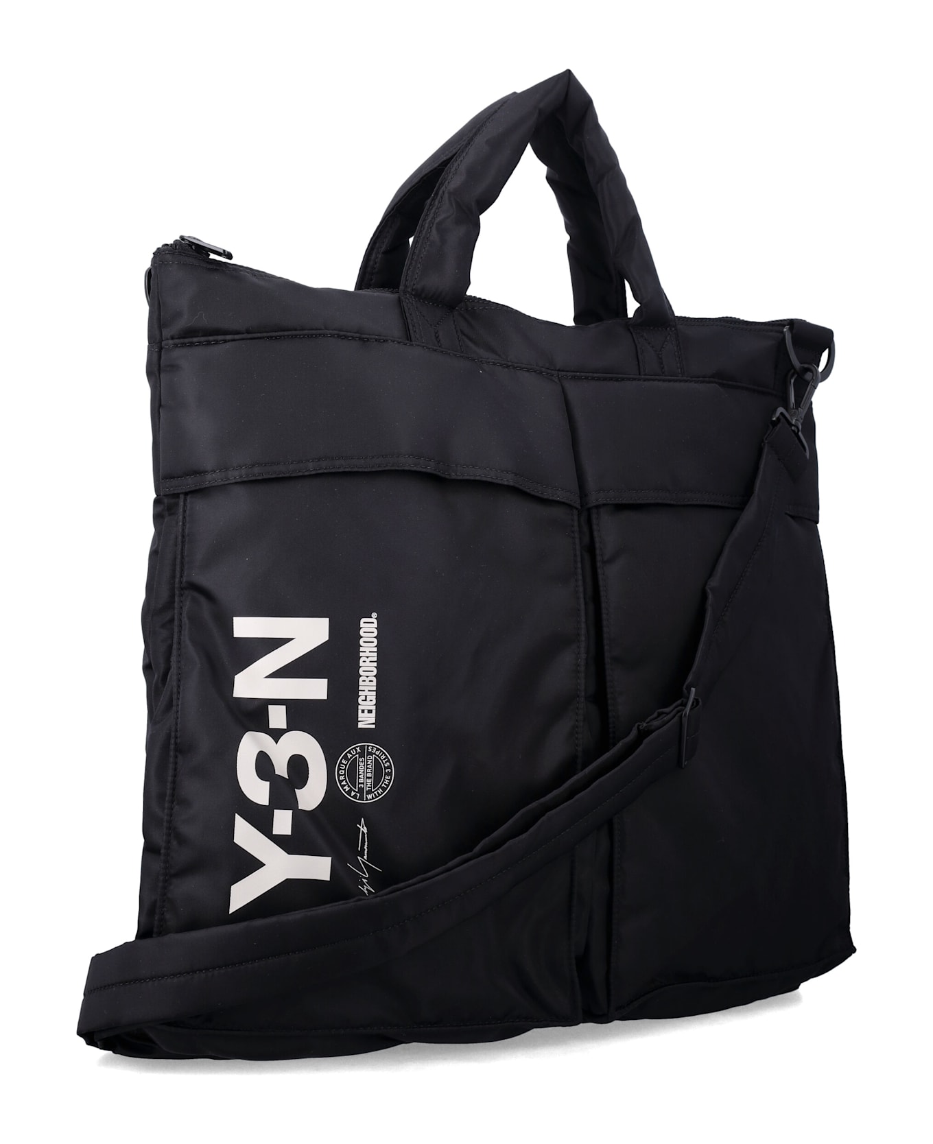 Y-3 Nbhd Padded Nylon Tote Bag - BLACK