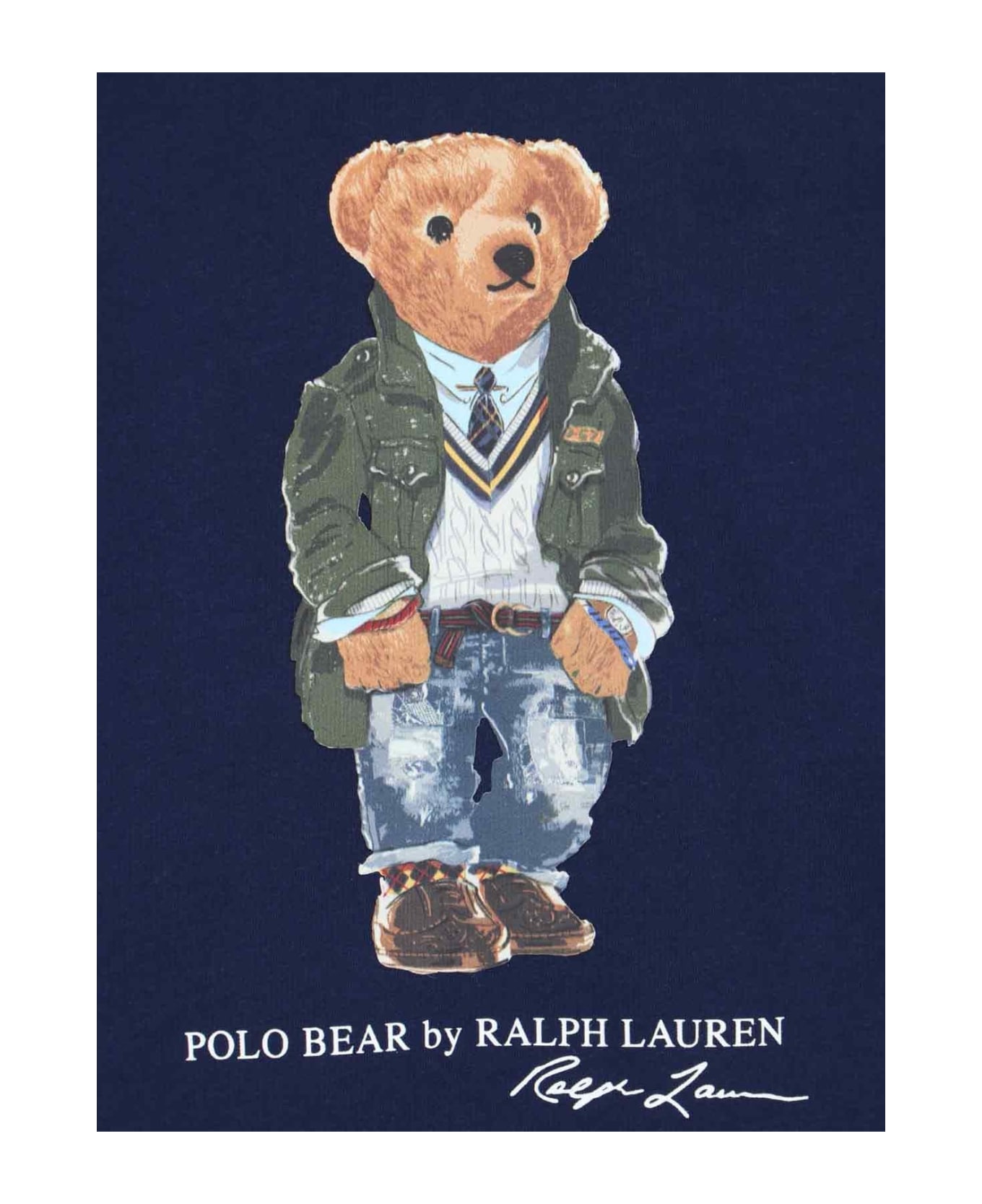 Ralph Lauren 'polo Bear' T-shirt - SP24 NEWPORT NAVY