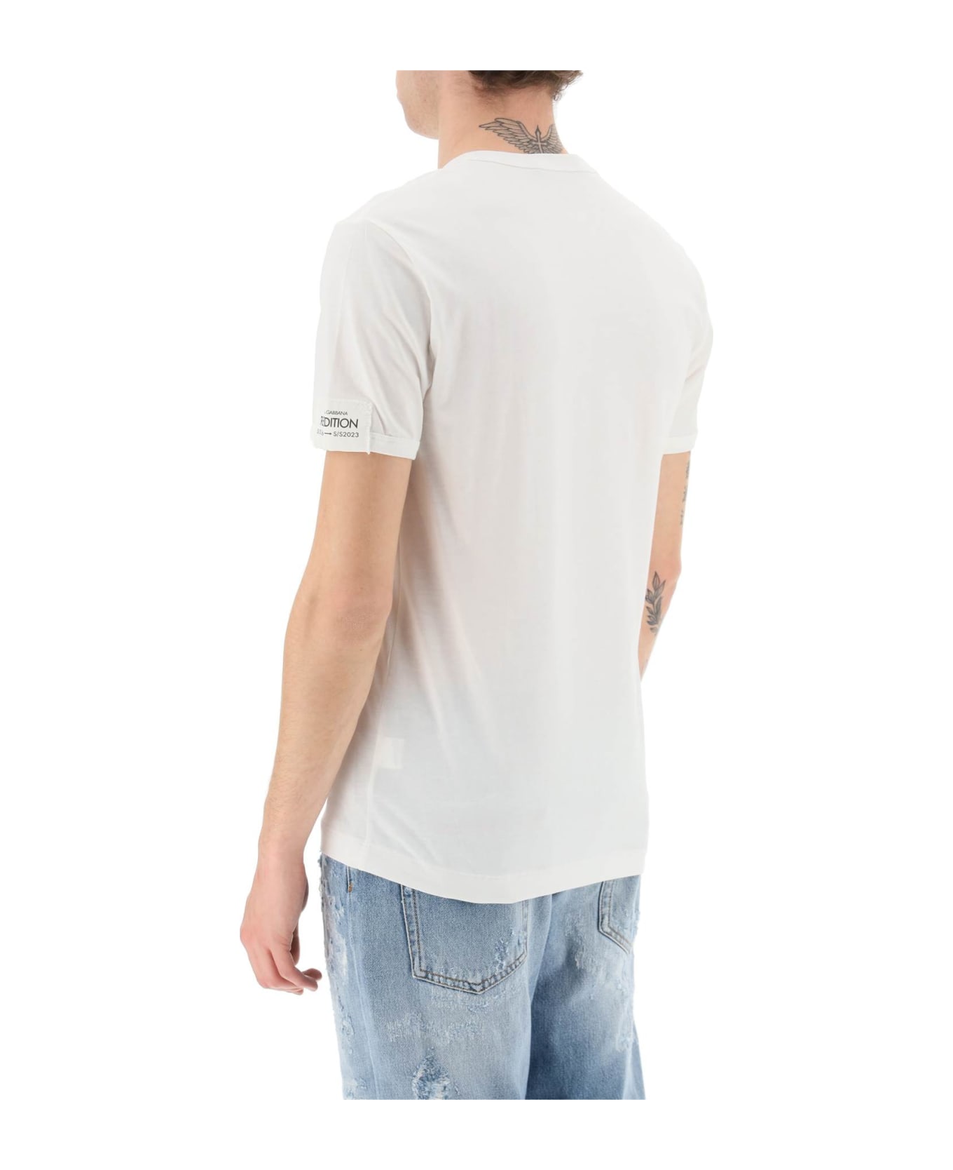 Dolce & Gabbana Portofino Print Re-edition T-shirt - VARIANTE ABBINATA (White) シャツ