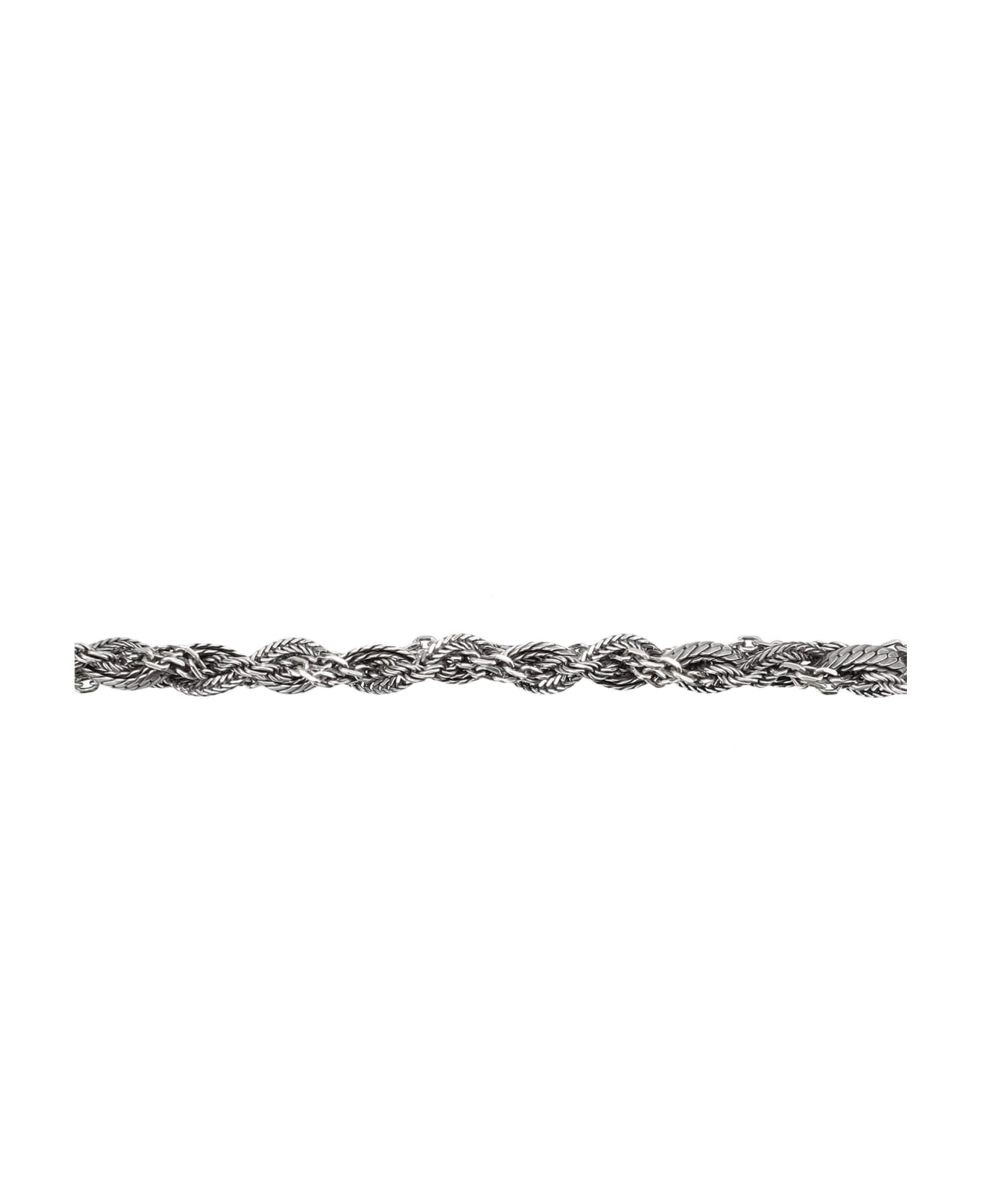 Emanuele Bicocchi Round Braid Small Bracelet - SILVER