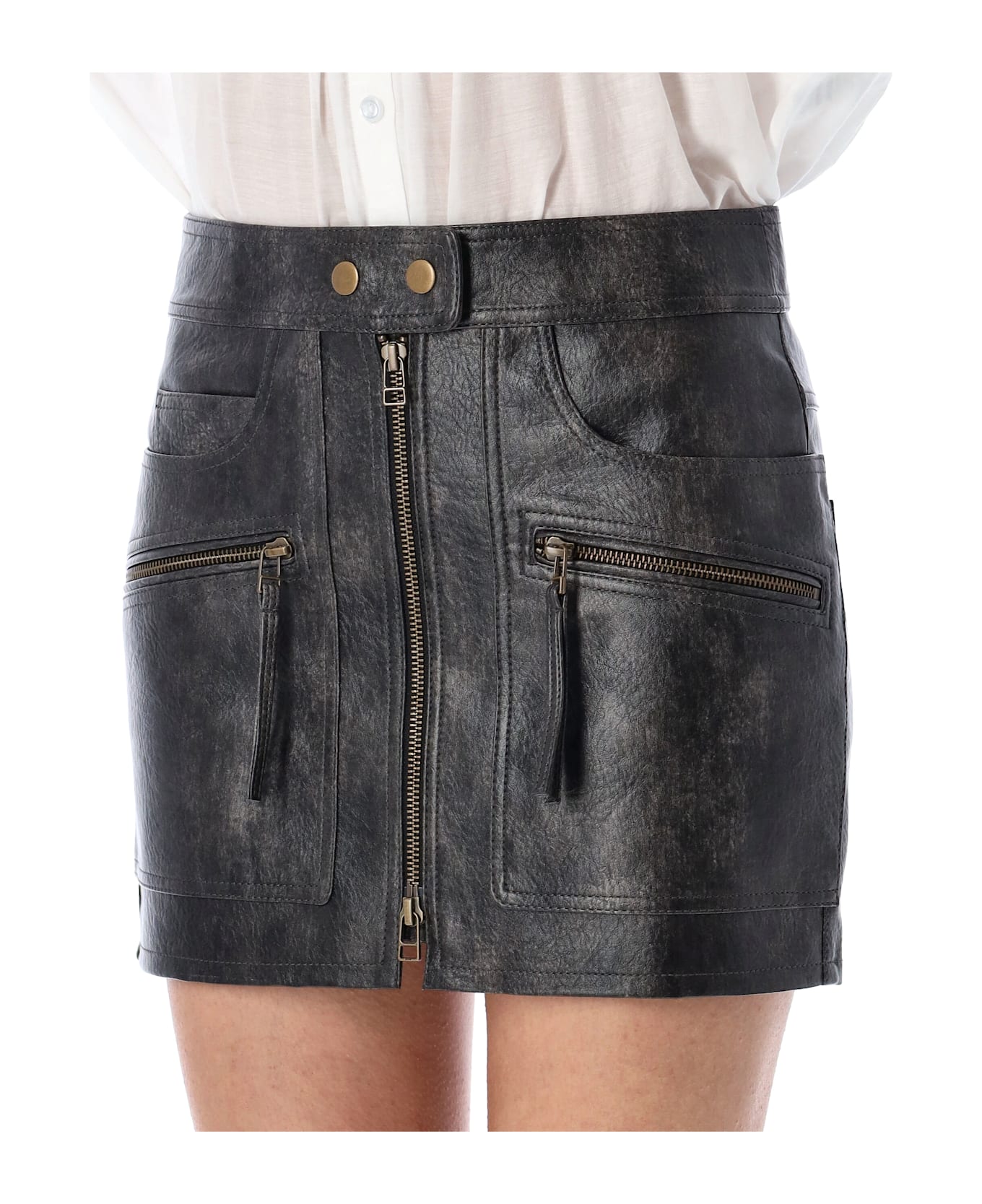 Marant Étoile Claudine Mini Skirt - FADED BLACK