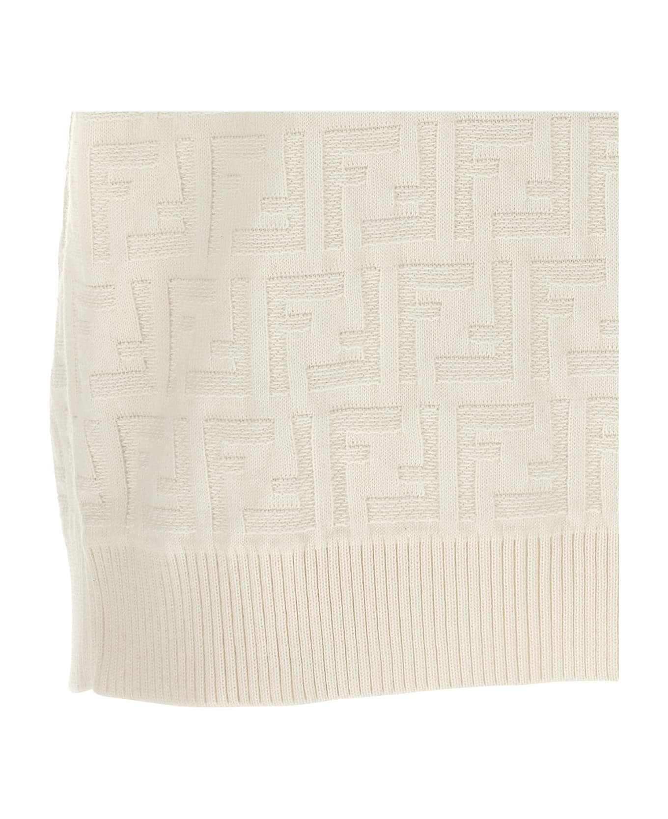 Fendi 'ff' Sweater - White