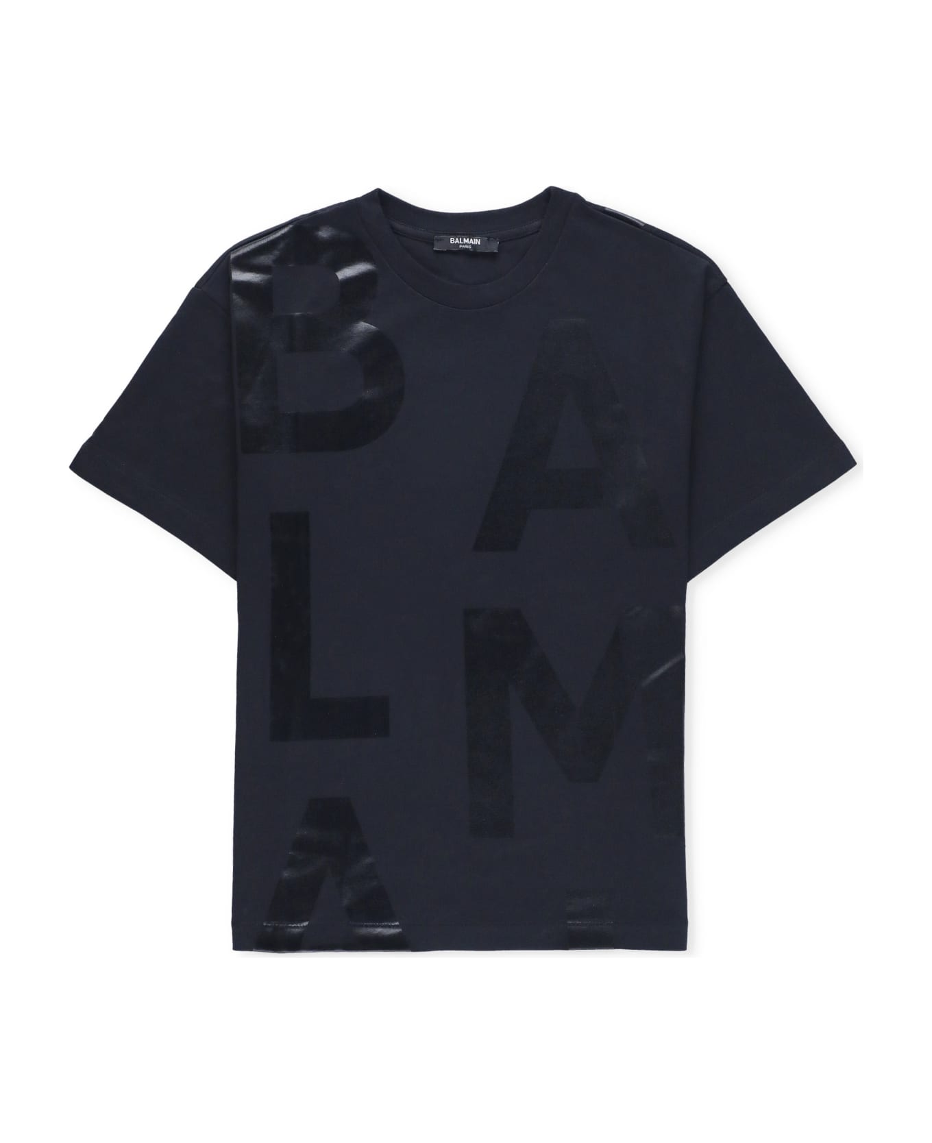 Balmain T-shirt With Logo - Black Tシャツ＆ポロシャツ