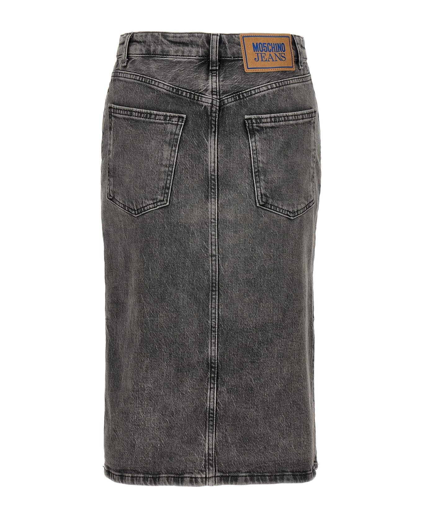 M05CH1N0 Jeans Denim Skirt - GREY
