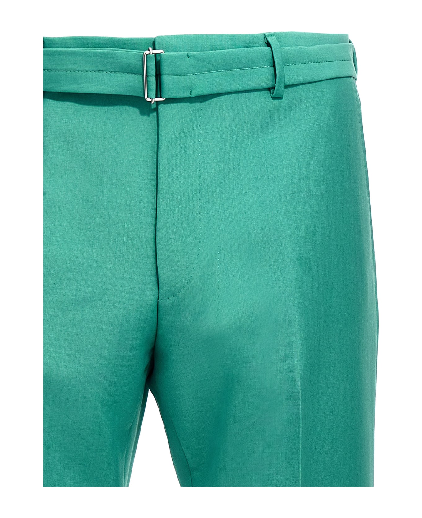 Lanvin Belted Pants - Green ボトムス