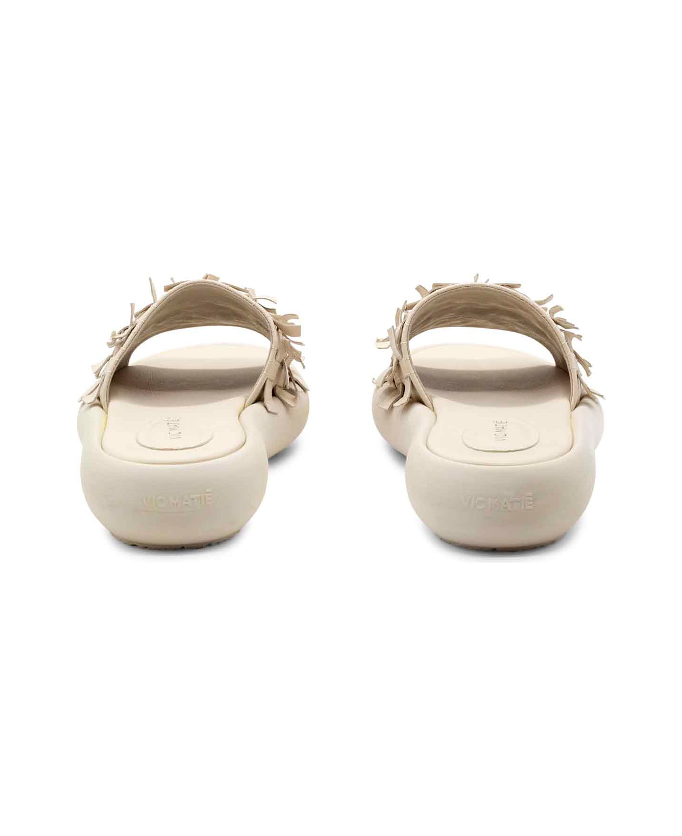 Vic Matié Low White Leather Slipper - OSSO