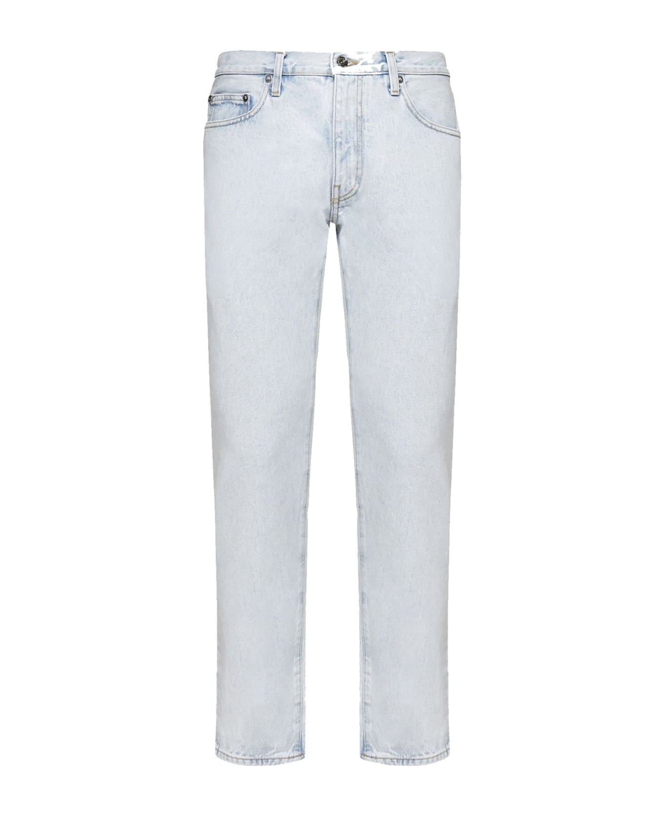 Off-White Slim Fit Diag Jeans - Blue デニム