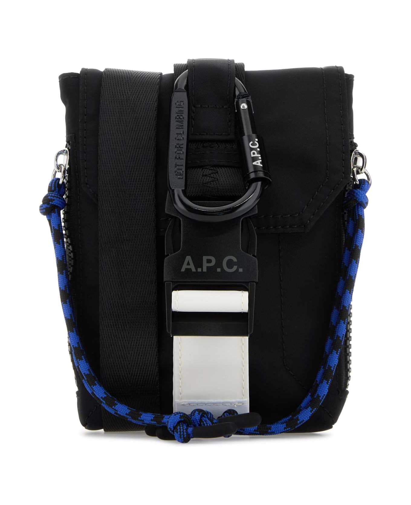 A.P.C. Black Fabric Trek Crossbody Bag - Black