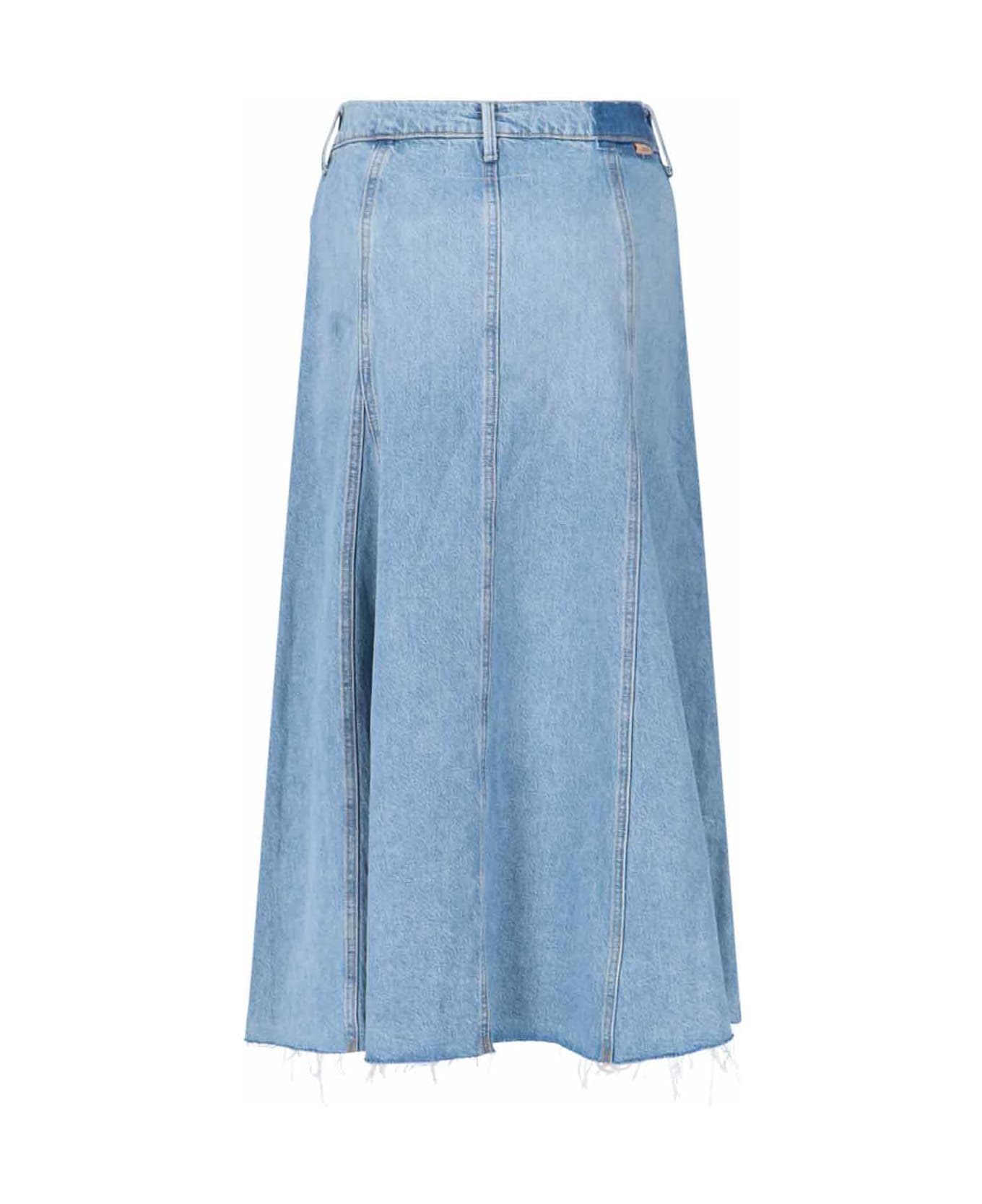 Mother 'full Swing' Midi Skirt - Light Blue
