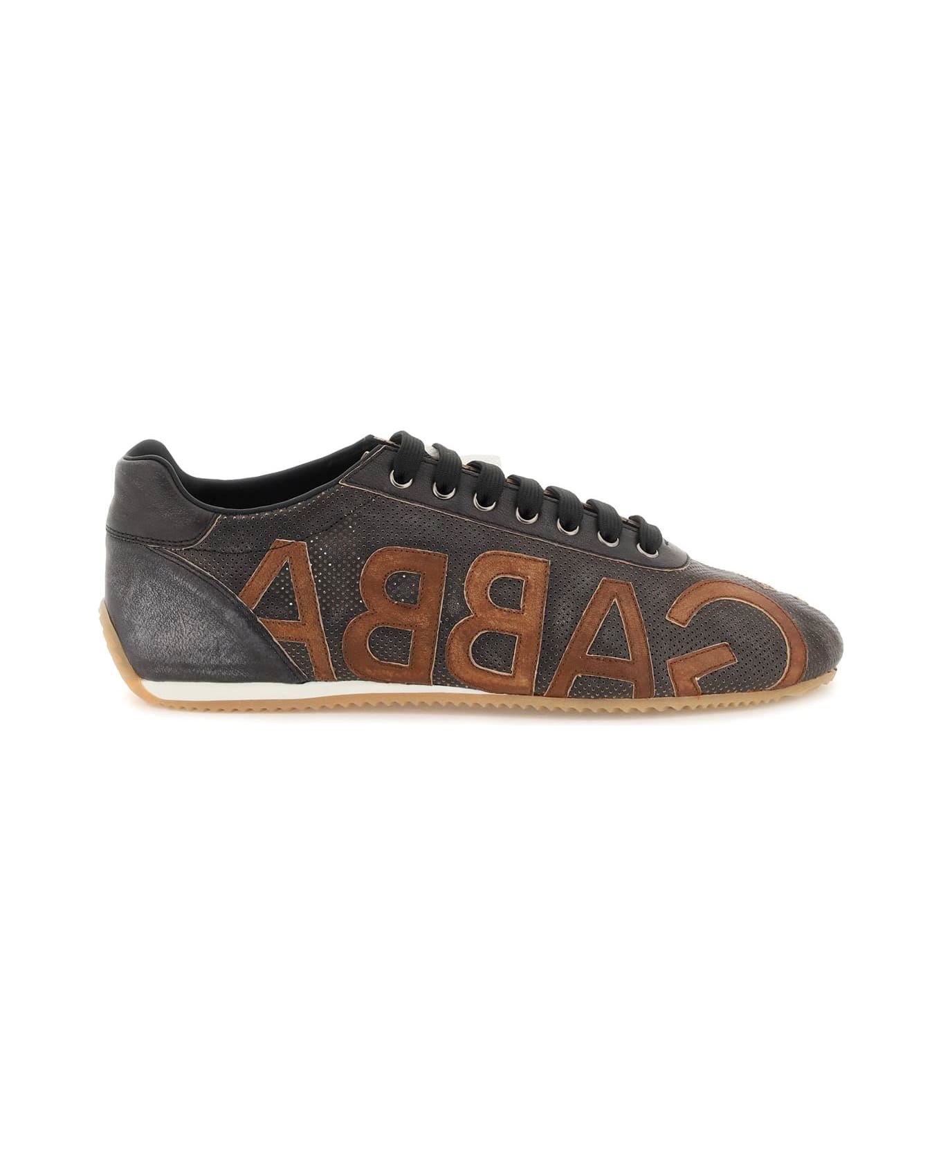 Dolce & Gabbana Thailandia Leather Low-top Sneakers - brown