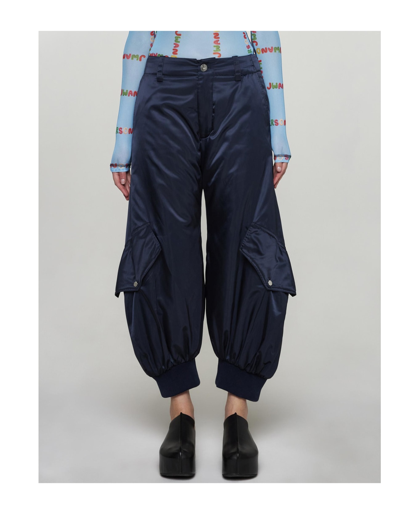 J.W. Anderson Nylon Cargo Trousers - BLUE