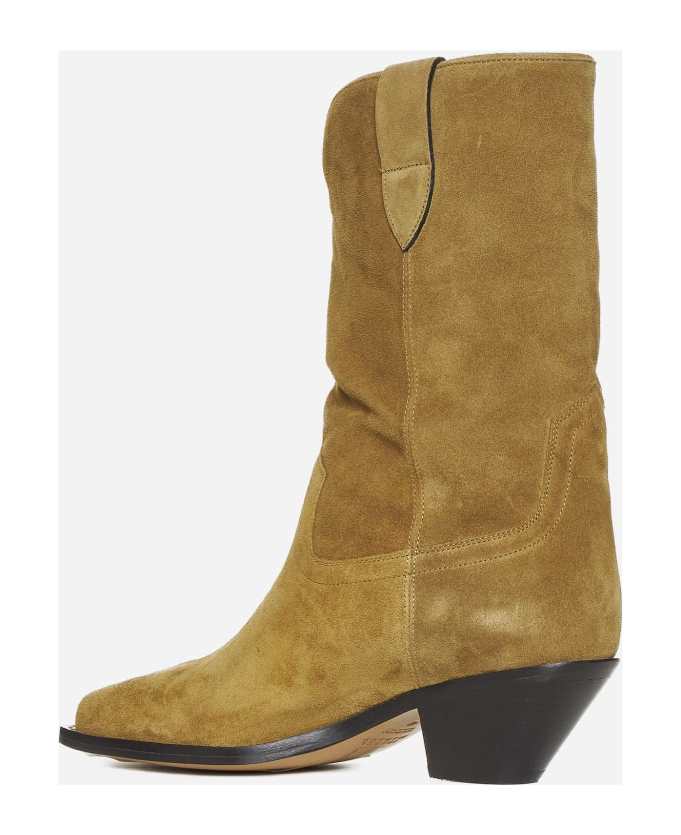 Isabel Marant Dahope Suede Ankle Boots - BROWNISH-GREY 