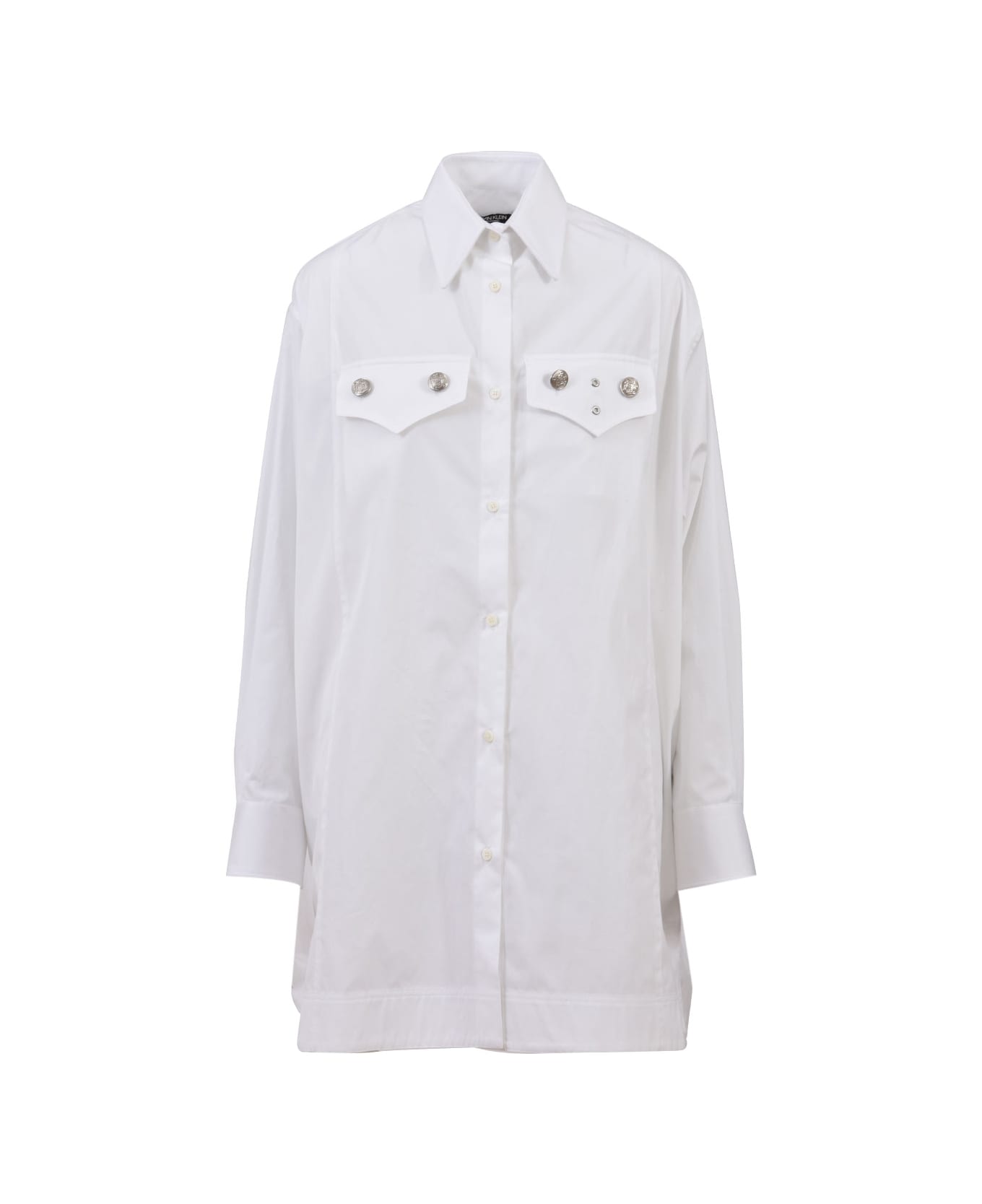 Calvin Klein White Cotton Shirt - WHITE シャツ