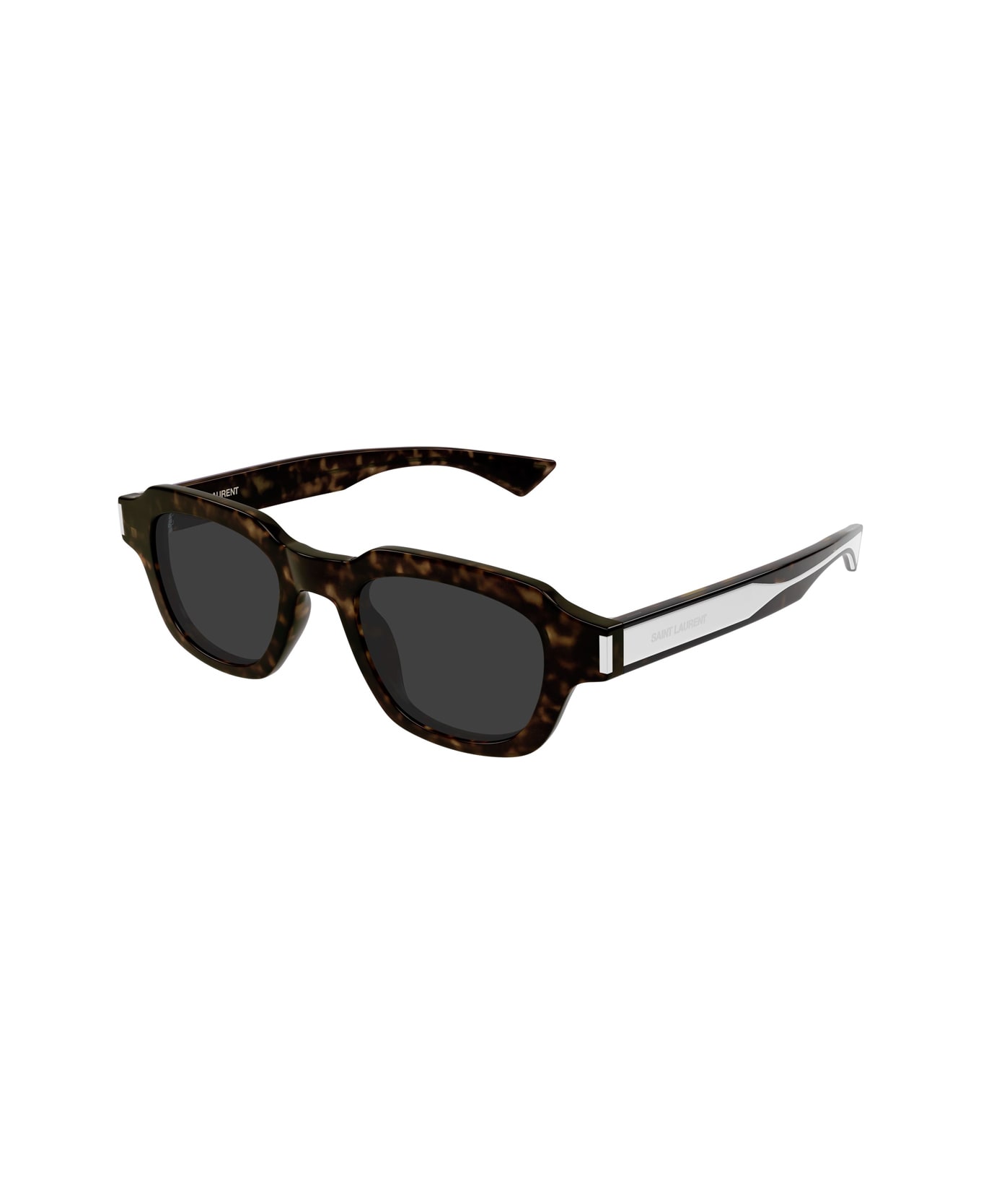 Saint Laurent Eyewear Saint Laurent Sl 791 Linea Corner Angle 002 Havana Crystal Grey Sunglasses - Marrone