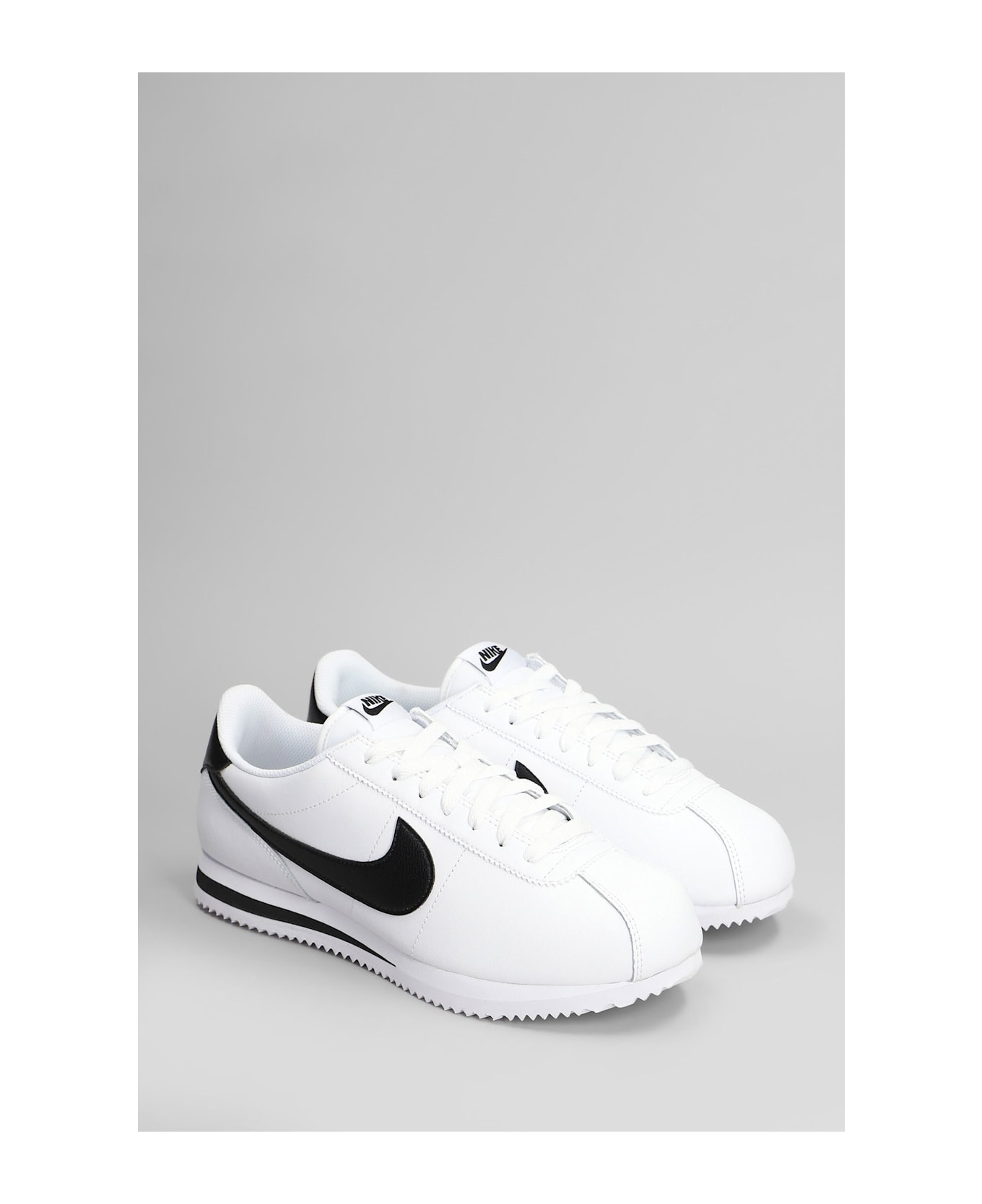 Nike Cortez Sneakers In White Leather - white