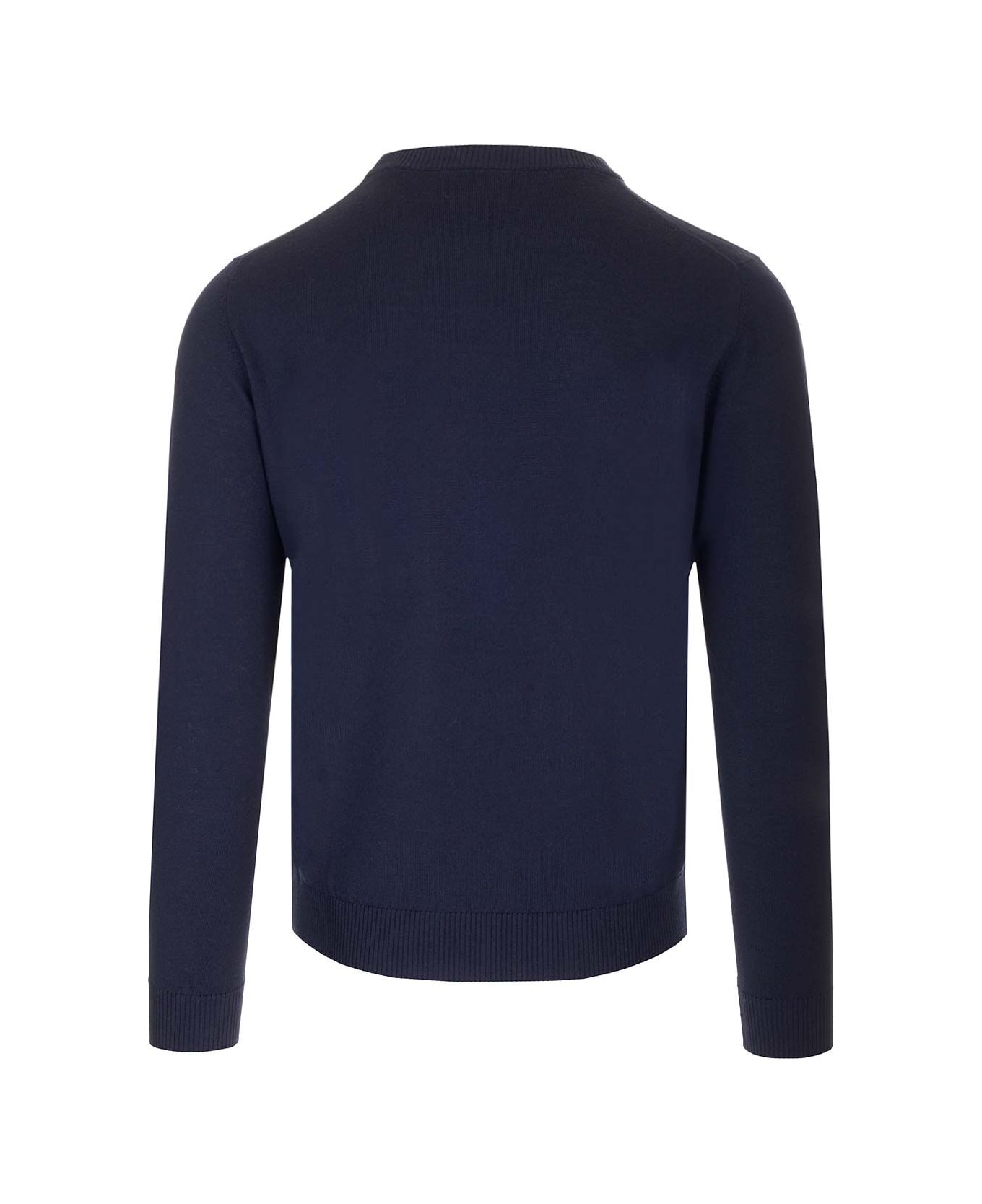 Fendi Navy Blue Wool Sweater - Blue