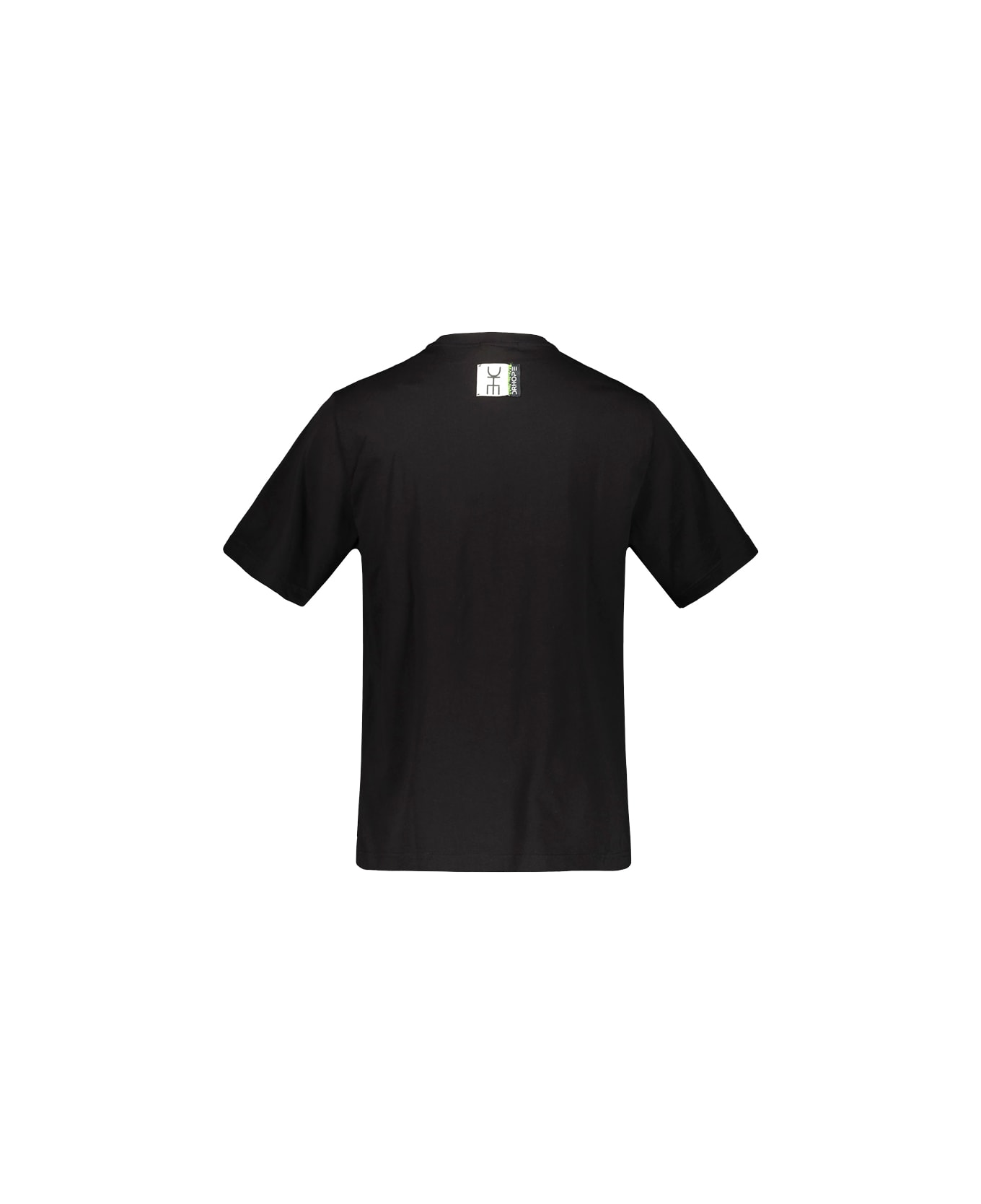 Drhope Black T-shirt With Pig Print - Black