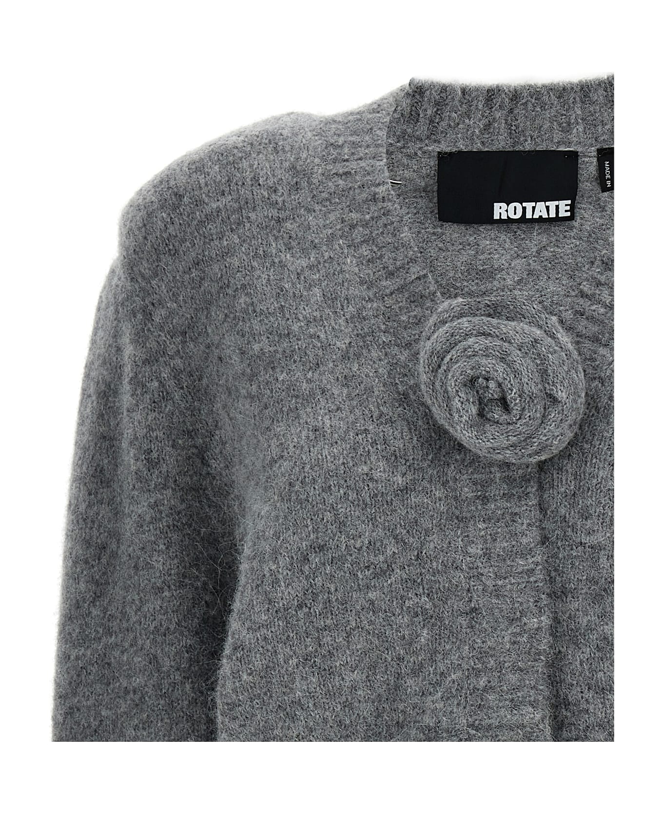 Rotate by Birger Christensen Flower Cardigan - grigio