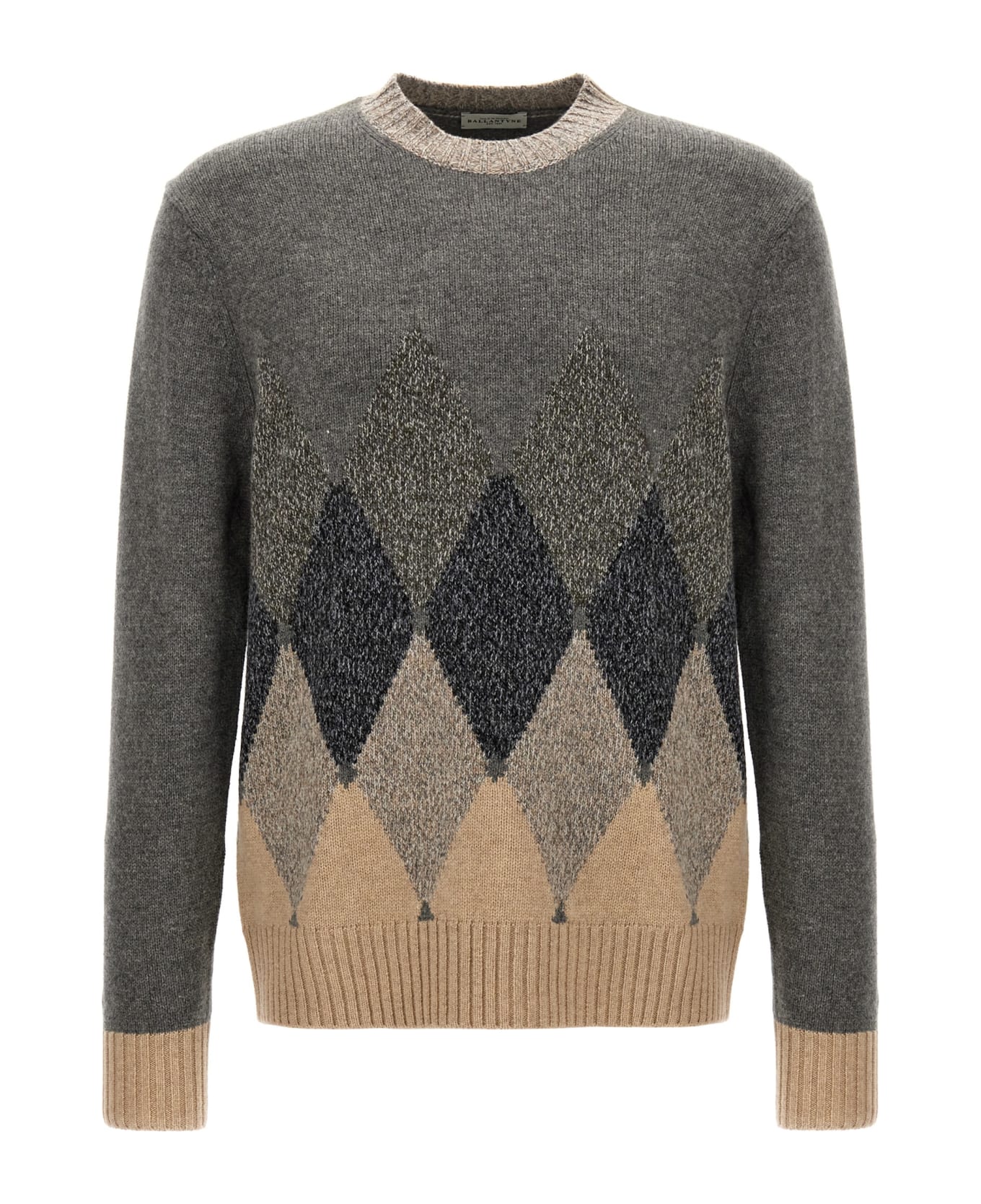 Ballantyne 'argyle' Sweater - Gray