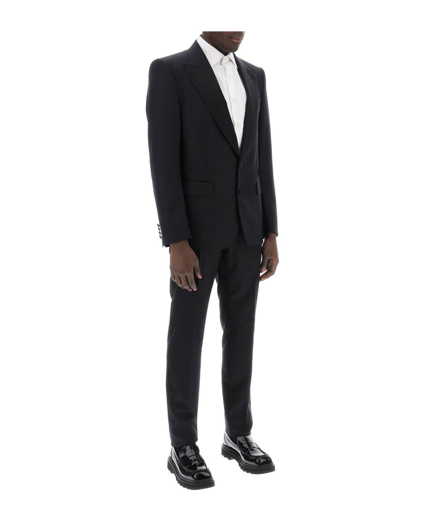 Dolce LACE & Gabbana Single-breasted Pressed Crease Tailored Suit