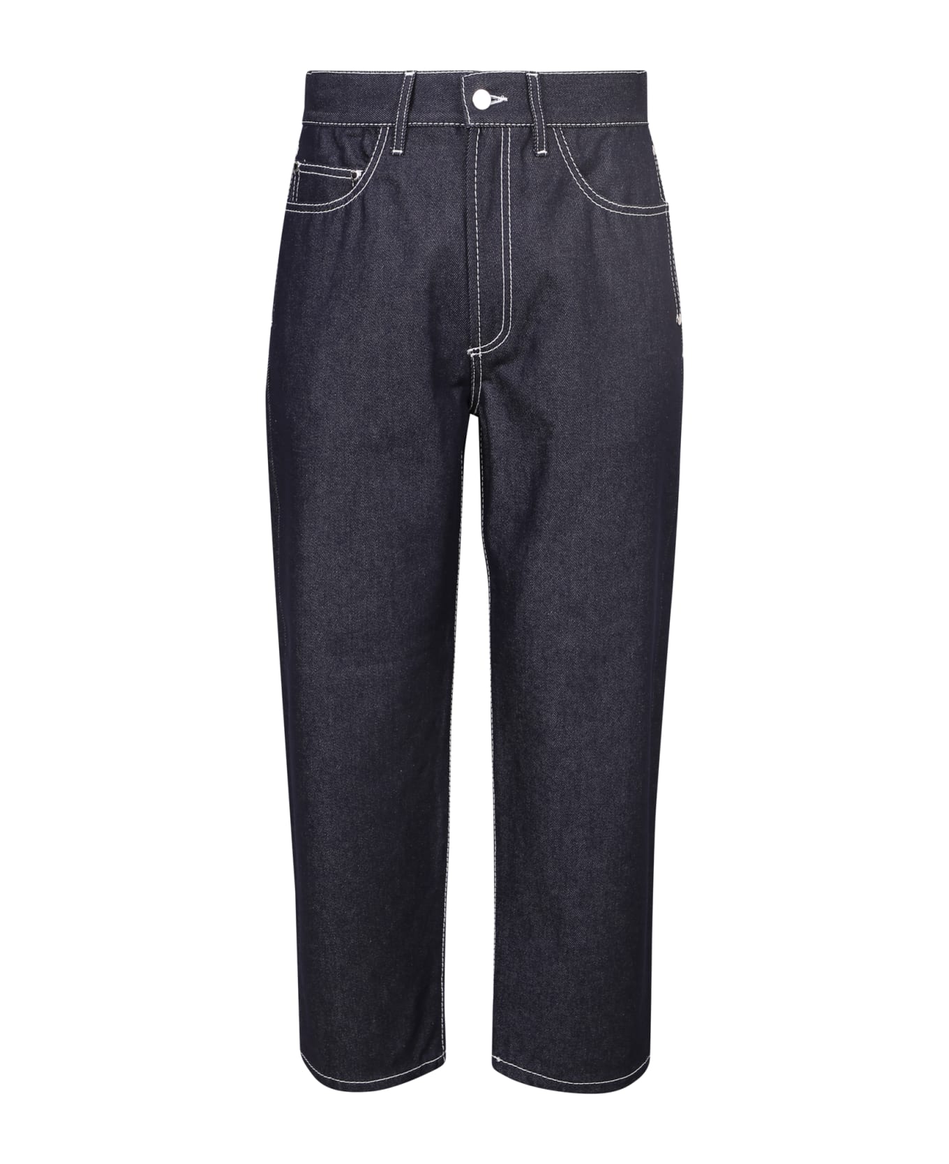 Sunnei Contrast Stitching Denim Jeans - Blue デニム