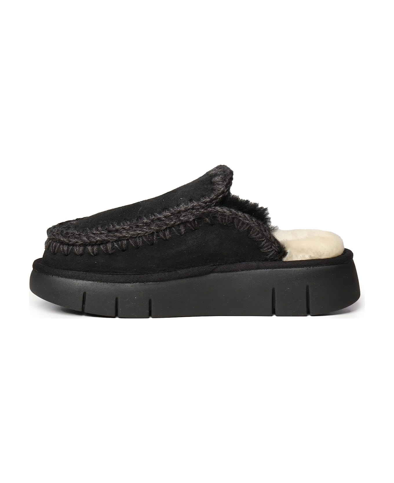 Mou Bounce Clog Mules - Black