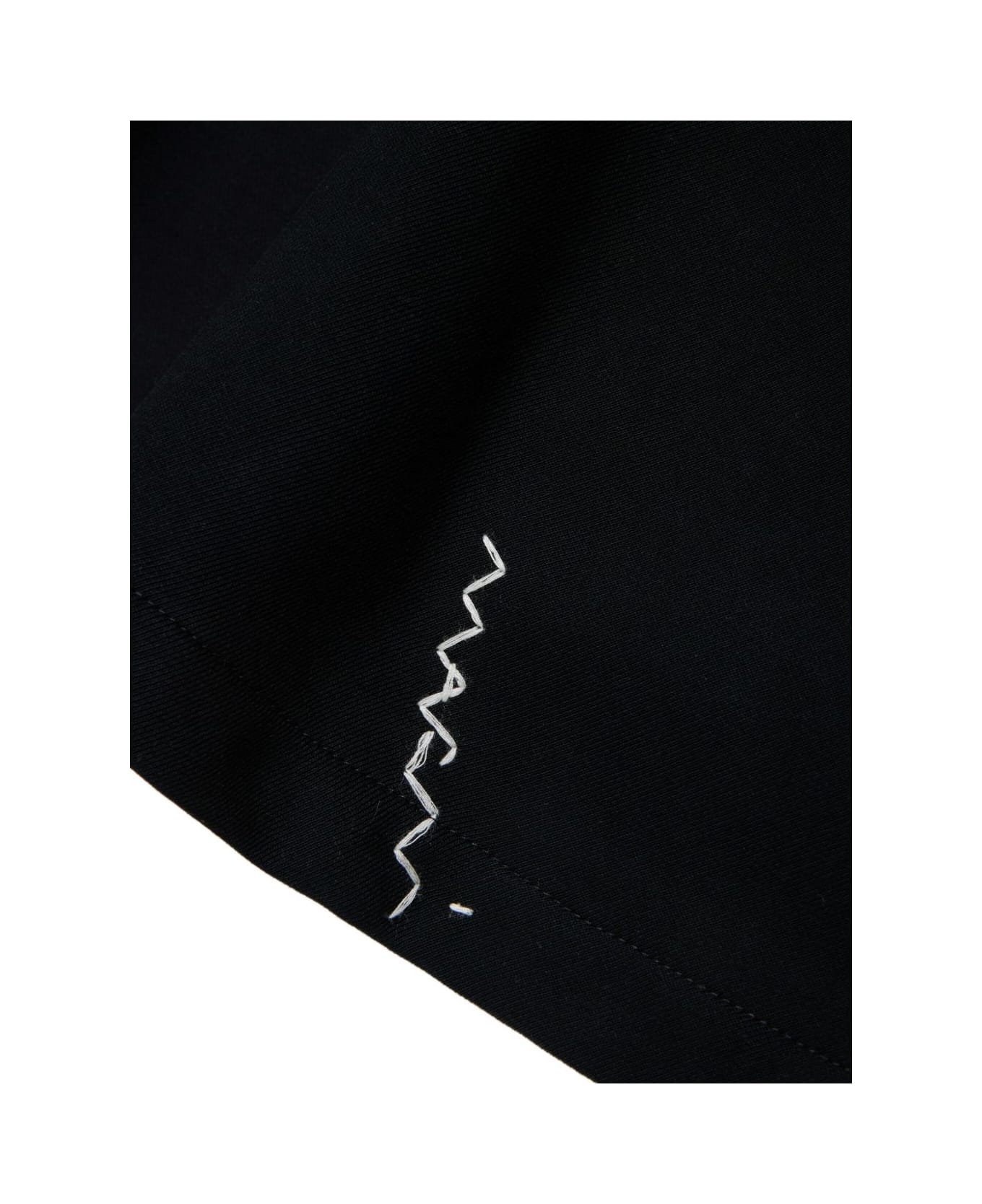 Marni Kids Dress With Embroidered Logo - Black